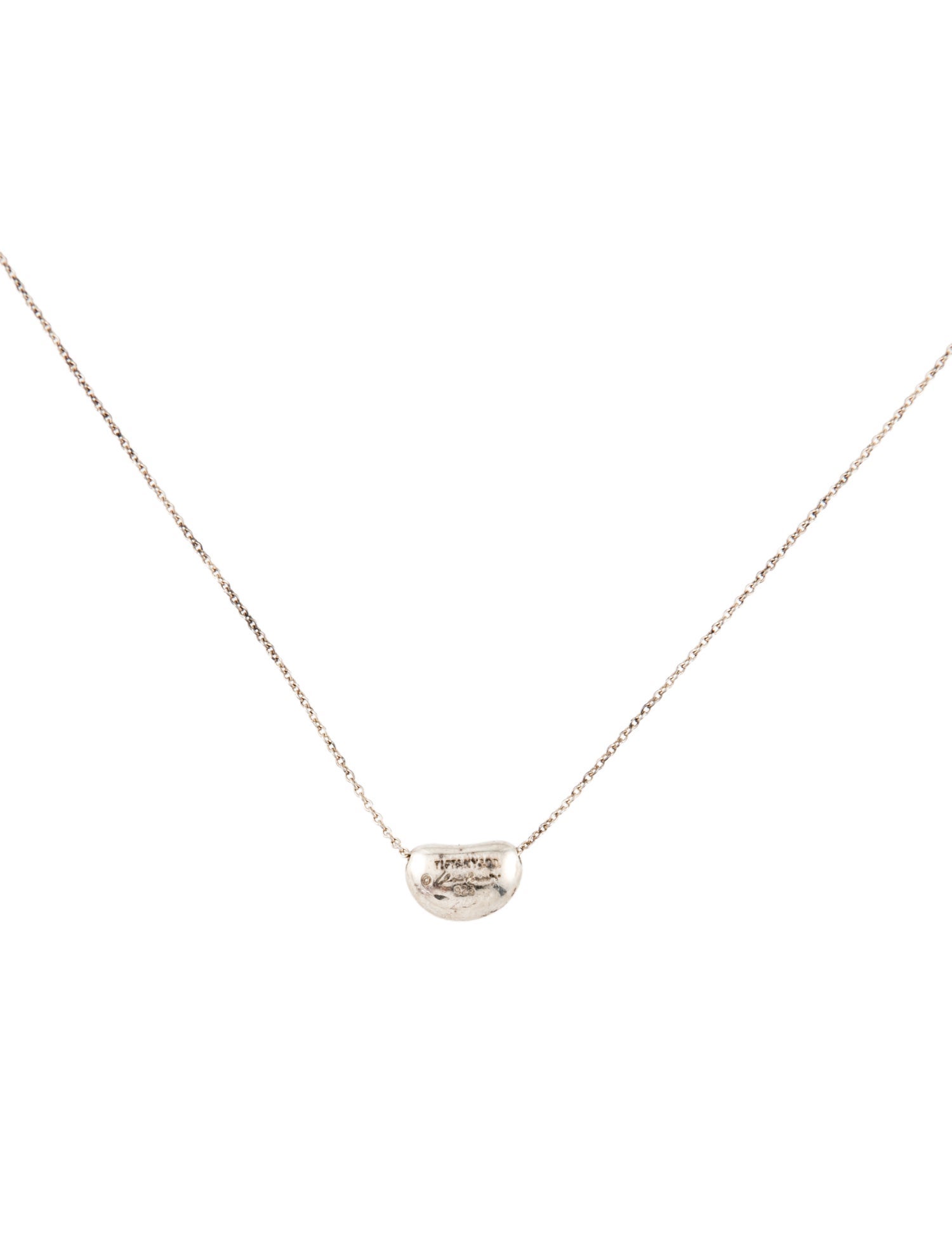 Tiffany & Co. Bean Design Pendant Necklace