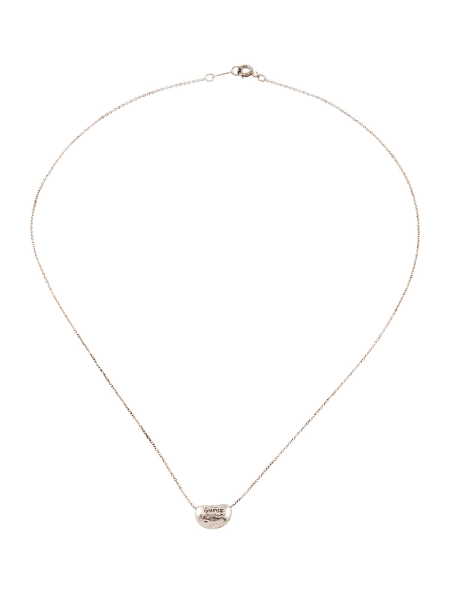 Tiffany & Co. Bean Design Pendant Necklace