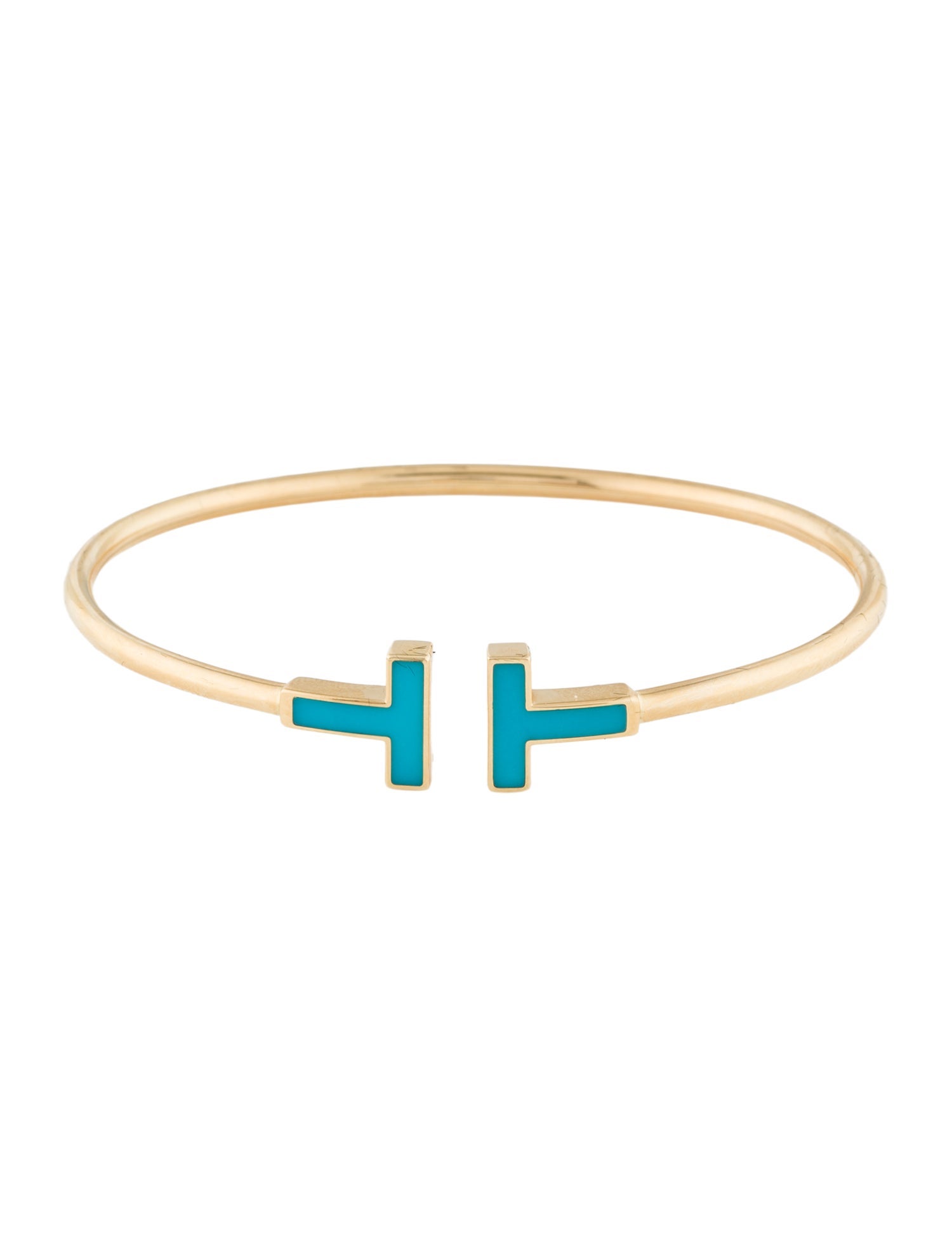 Tiffany & Co. 18K Turquoise Wire Bracelet