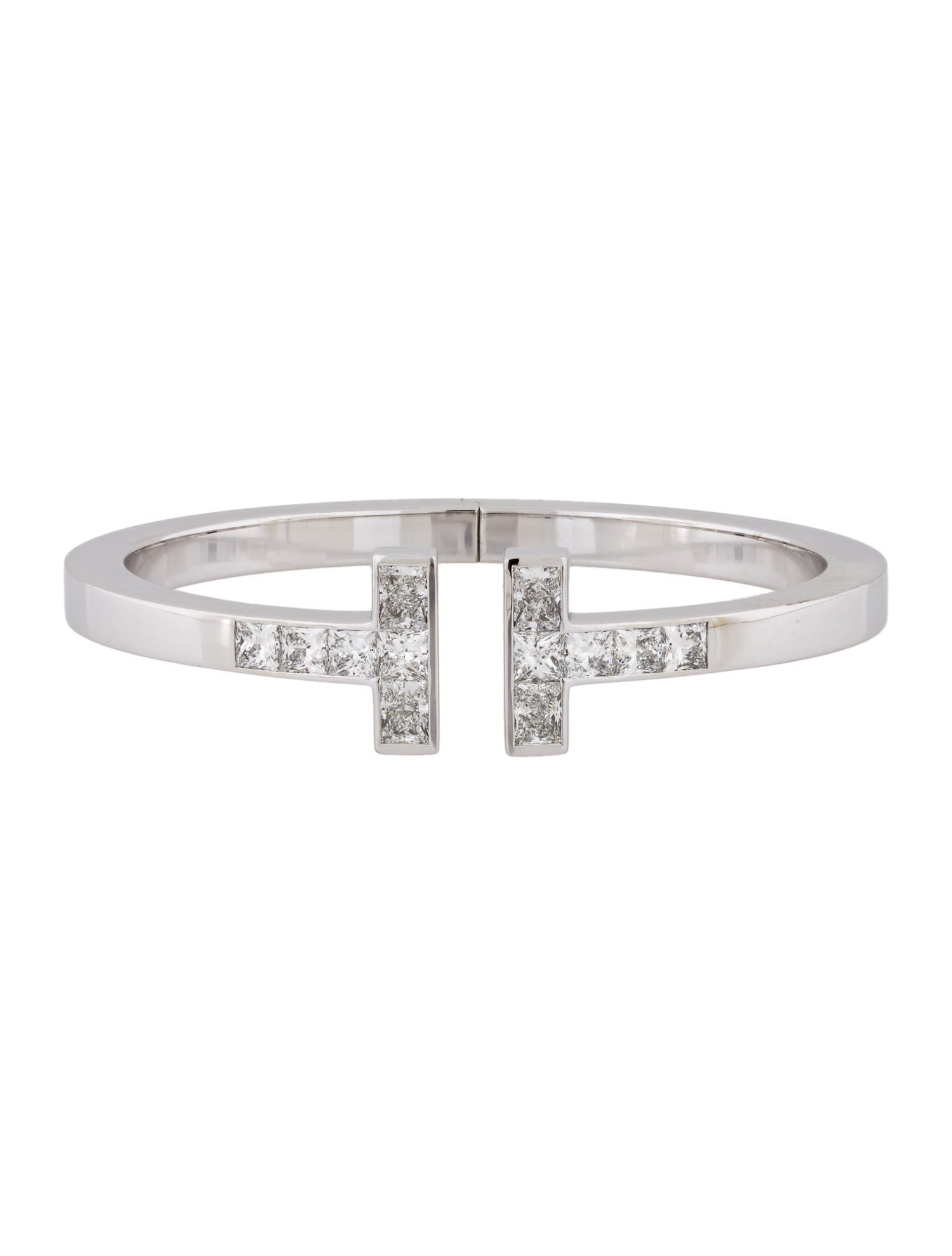 Tiffany & Co. 18K Diamond Princess-Cut Square Bracelet
