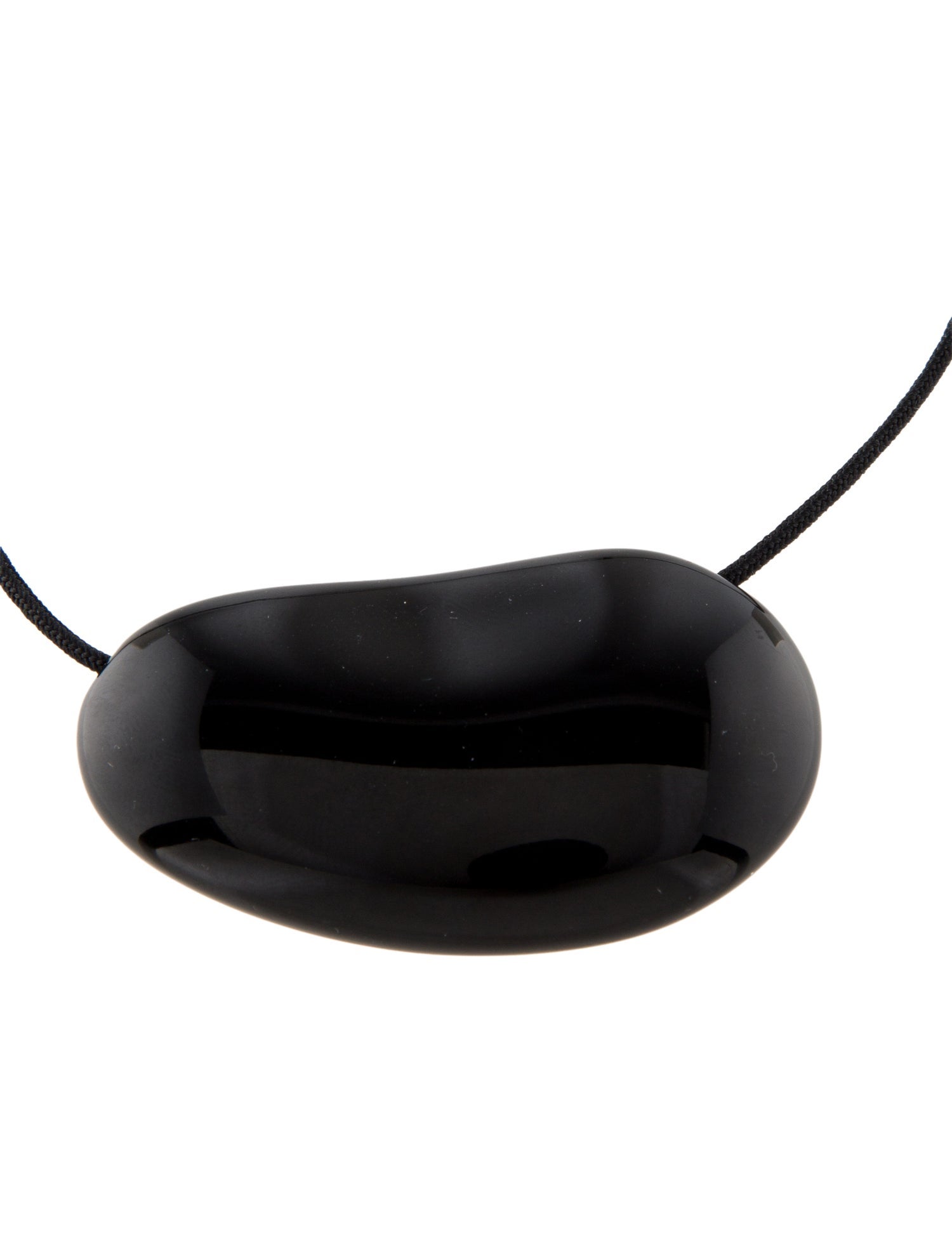 Tiffany & Co. Lacquer Bean Pendant Necklace