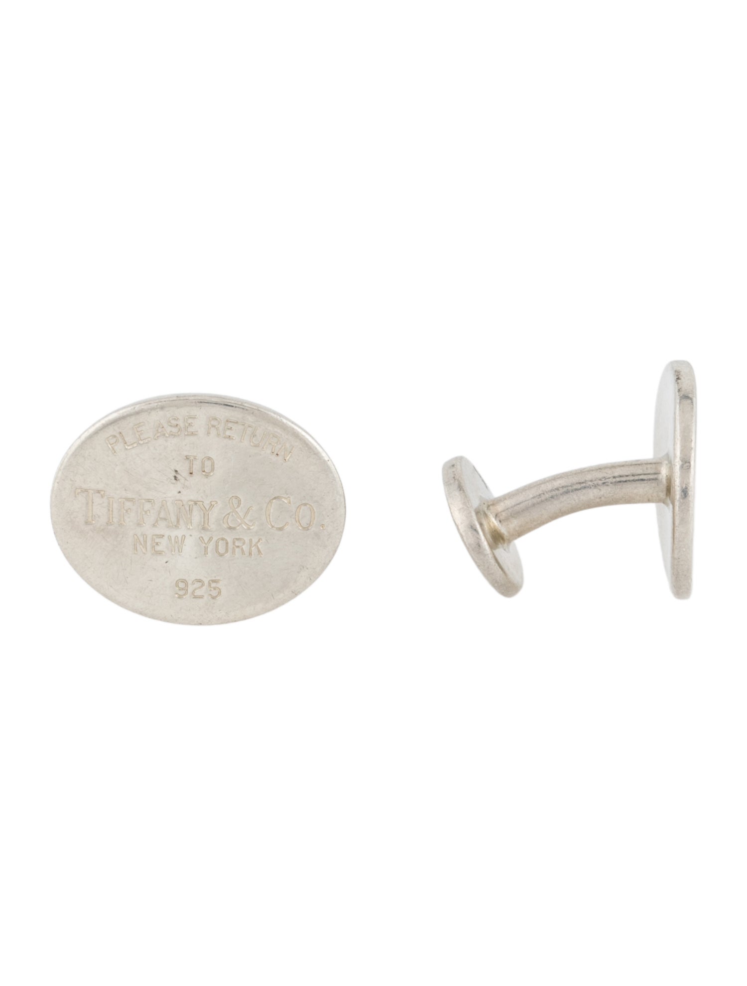 Tiffany & Co. Oval Tag Cufflinks