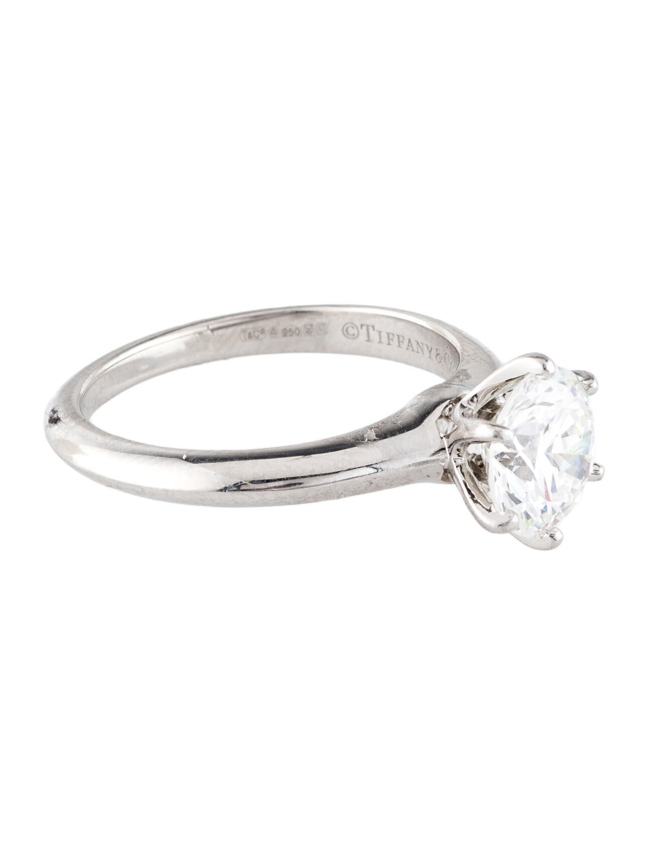Tiffany & Co. Platinum 1.72ct Diamond Solitaire Engagement Ring