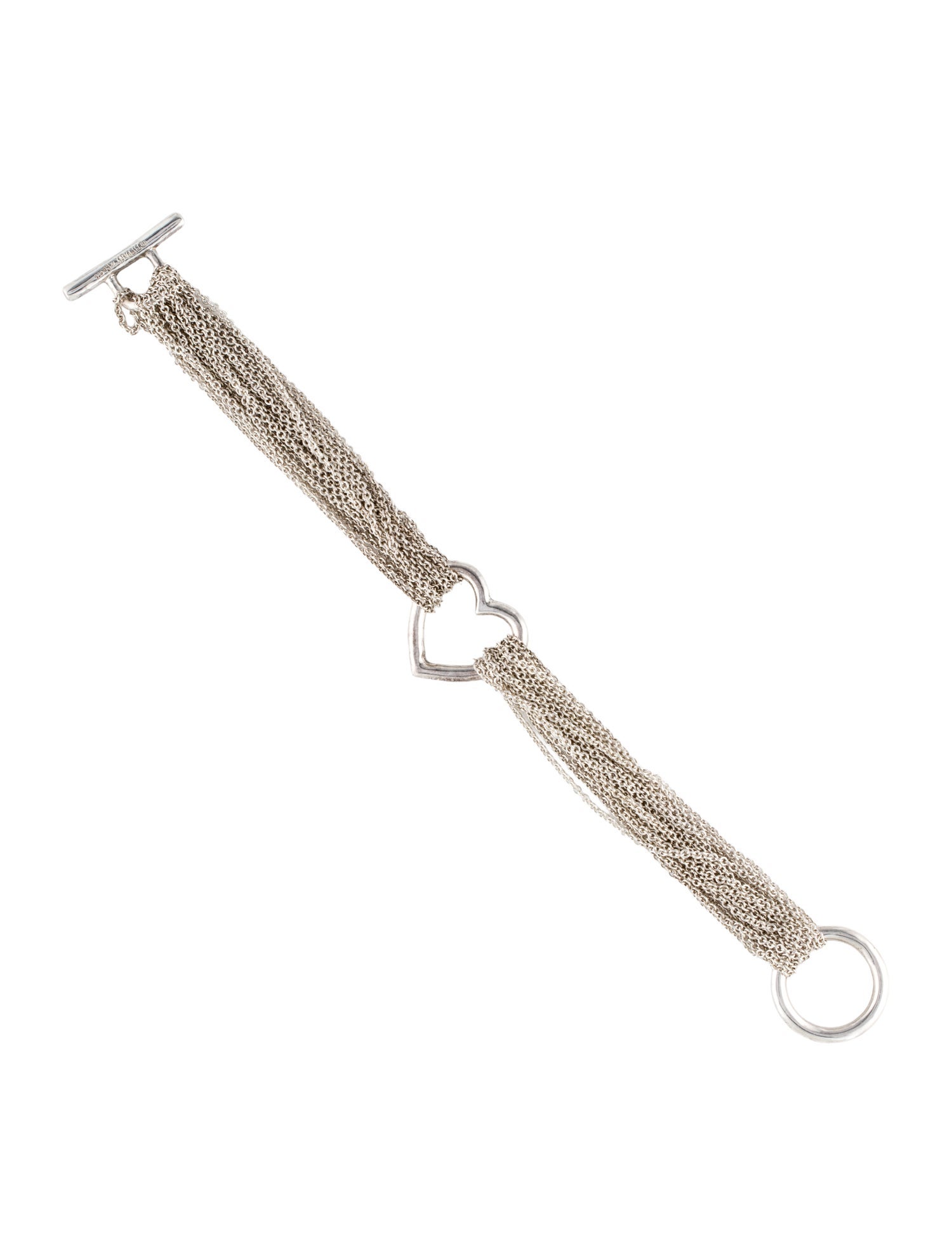 Tiffany & Co. Multistrand Heart Toggle Bracelet