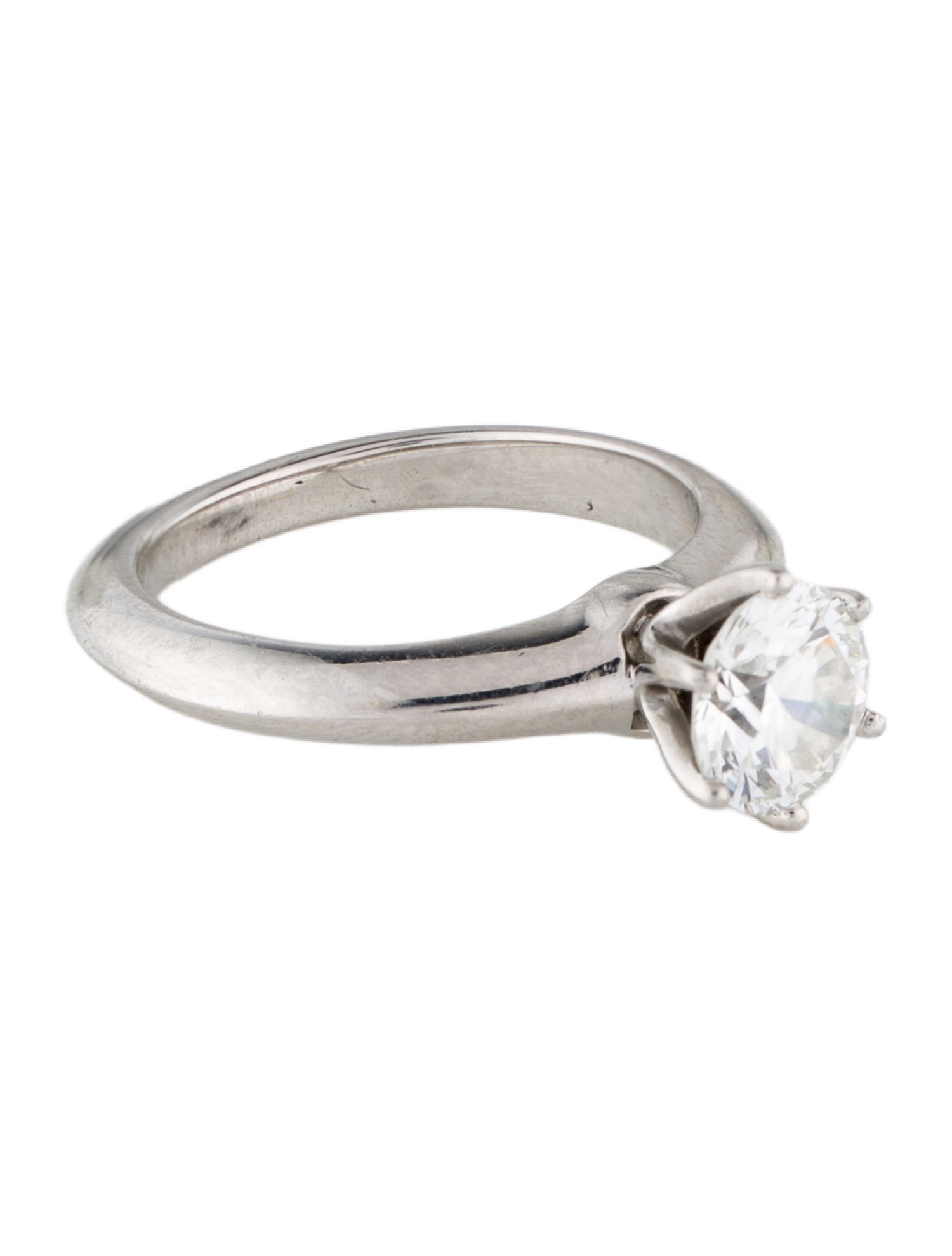 Tiffany & Co. Platinum Diamond Soliatire Engagement Ring