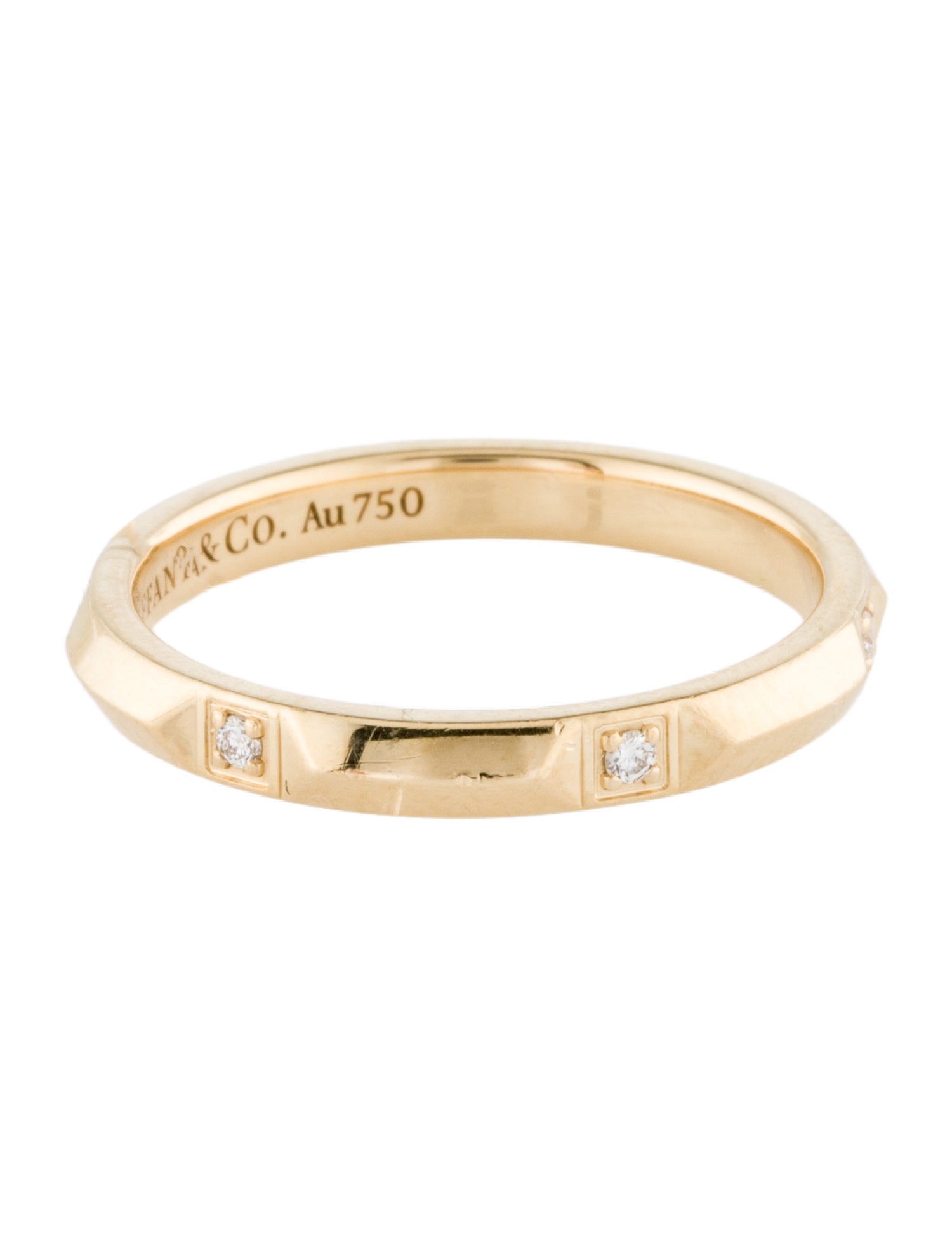 Tiffany & Co. 18K Diamond Band Ring