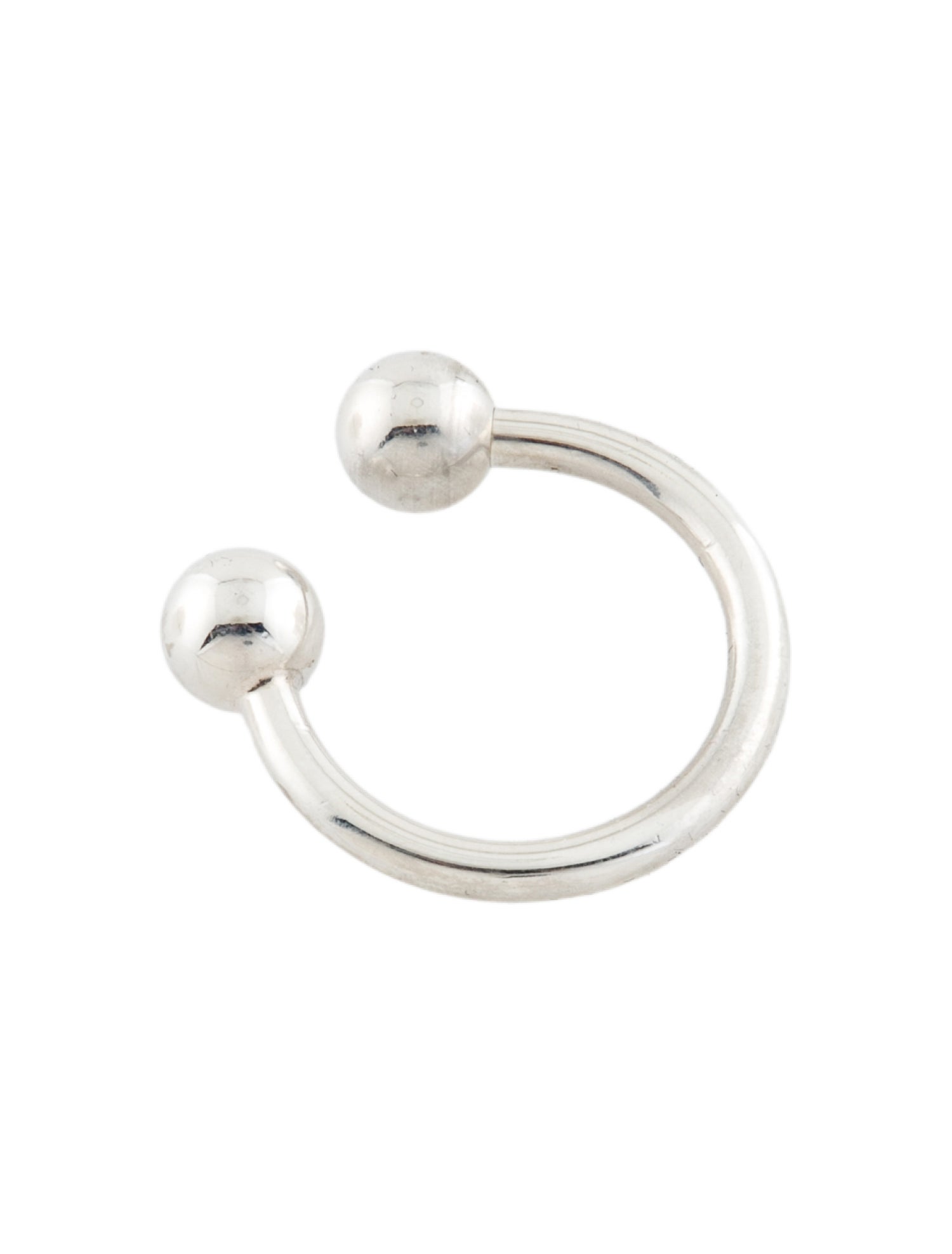 Tiffany & Co. silver hoop keychain charm