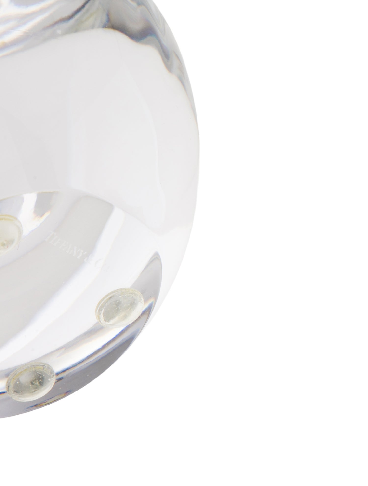 Tiffany & Co. Tiffany & Co. Crystal Apple Paperweight