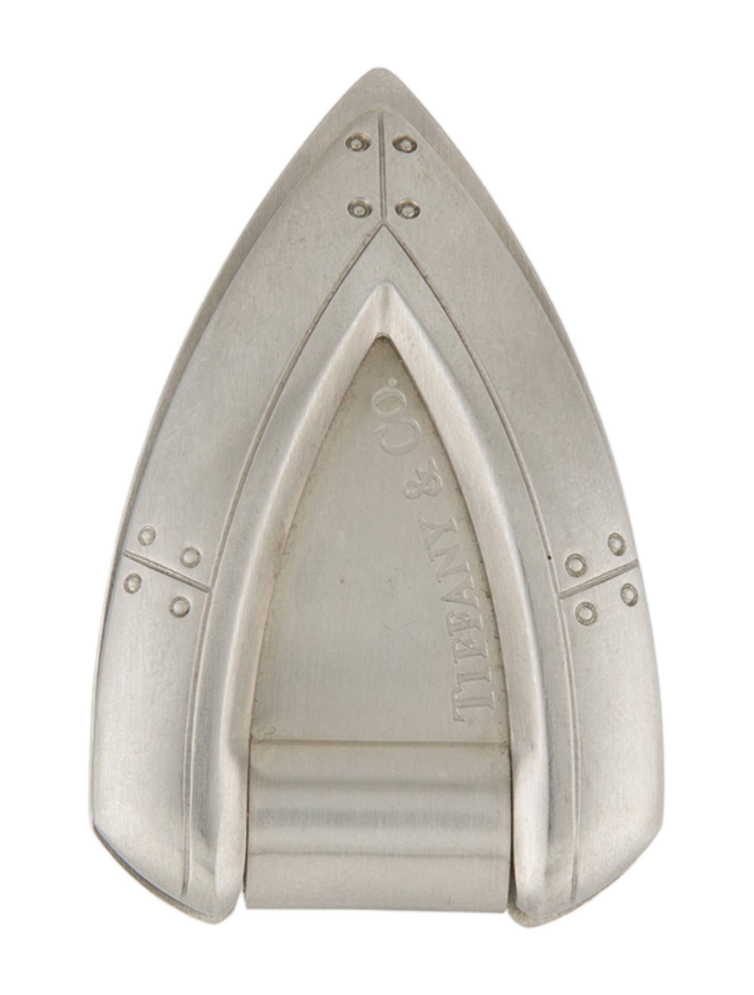 Tiffany & Co. Stainless Steel Streamerica Money Clip Holder RARE