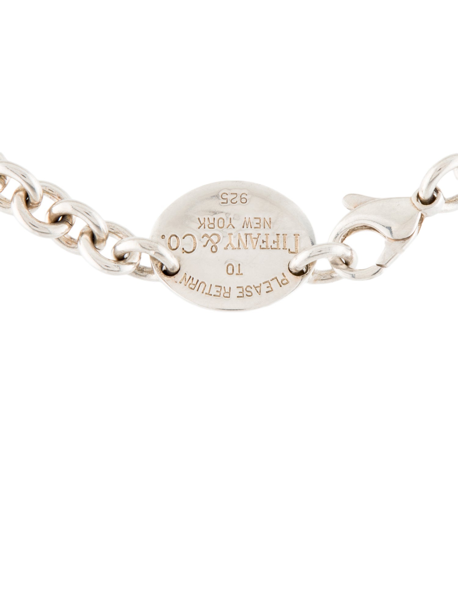 Tiffany & Co. Oval Tag Choker Necklace