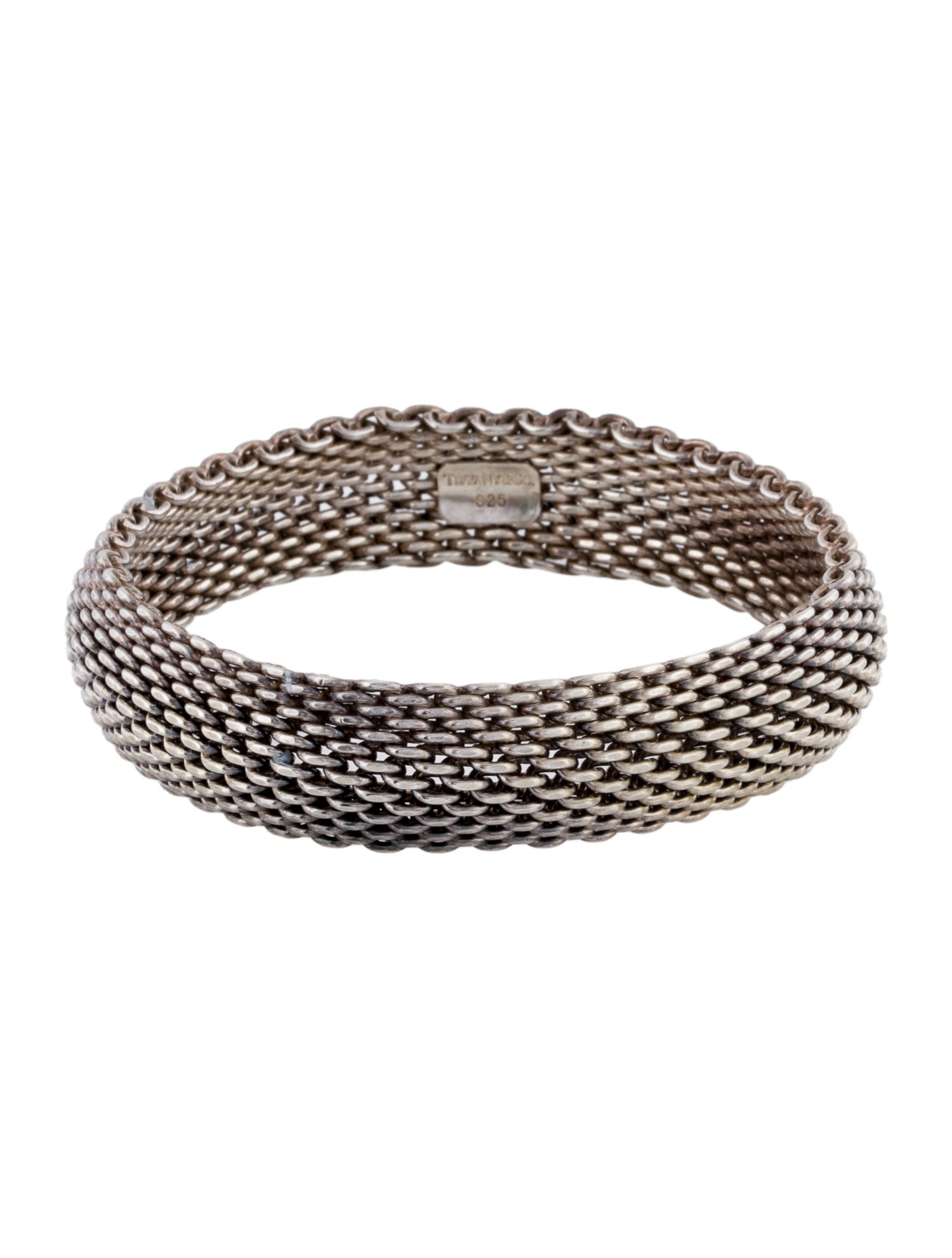 Tiffany & Co. Somerset Mesh Bangle Bracelet