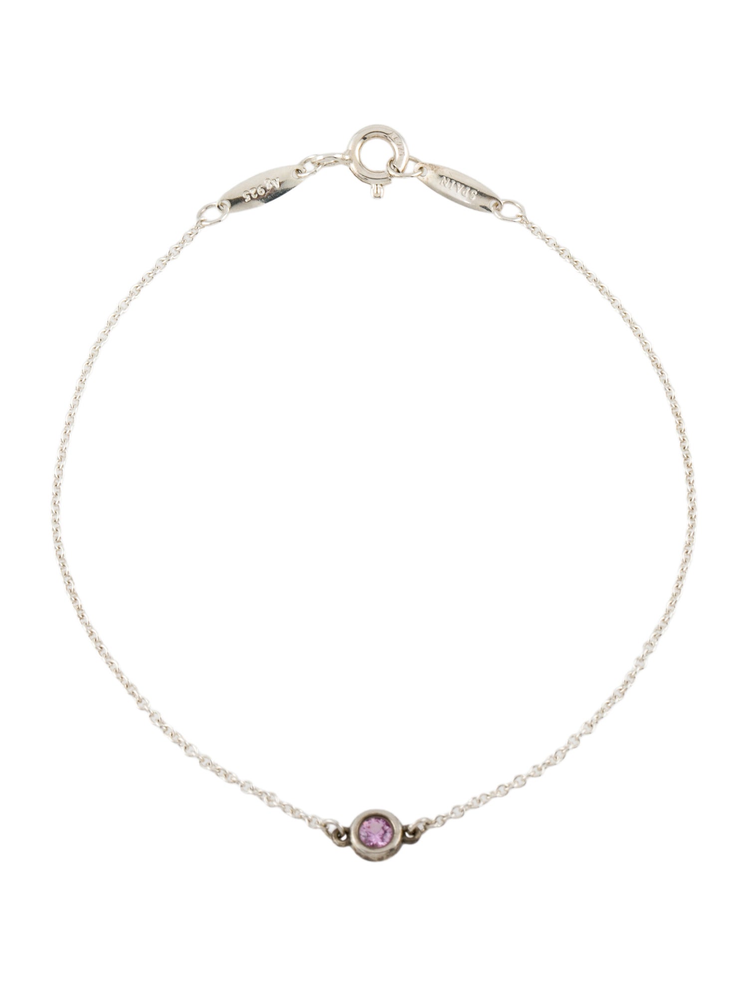 Tiffany & Co. Pink Sapphire Color By The Yard Bracelet