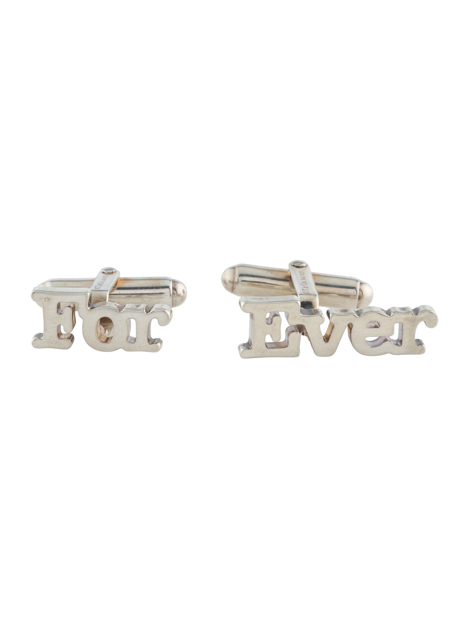 Tiffany & Co. 'For' & 'Ever' Cufflinks