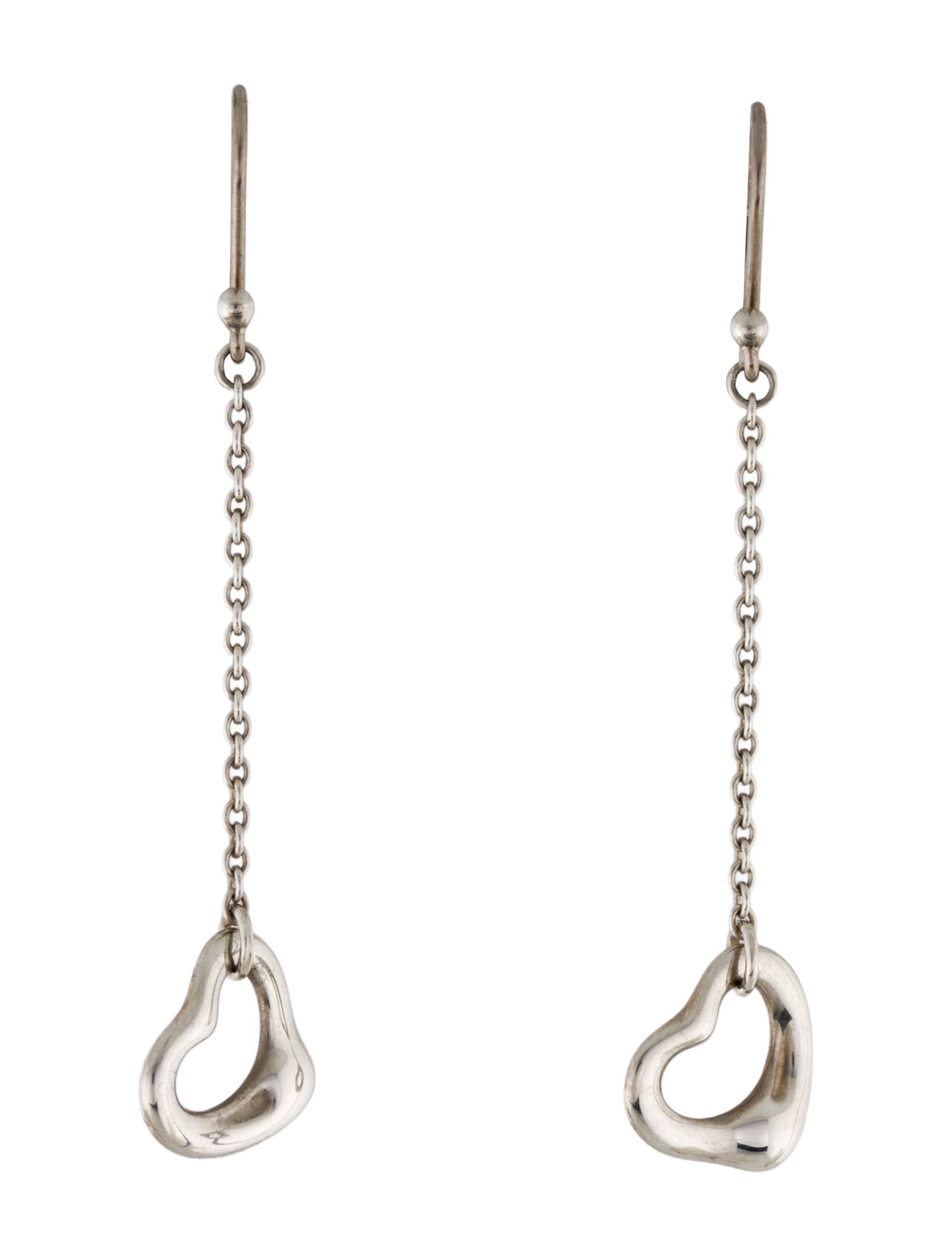 Tiffany & Co. Open Heart Drop Earrings