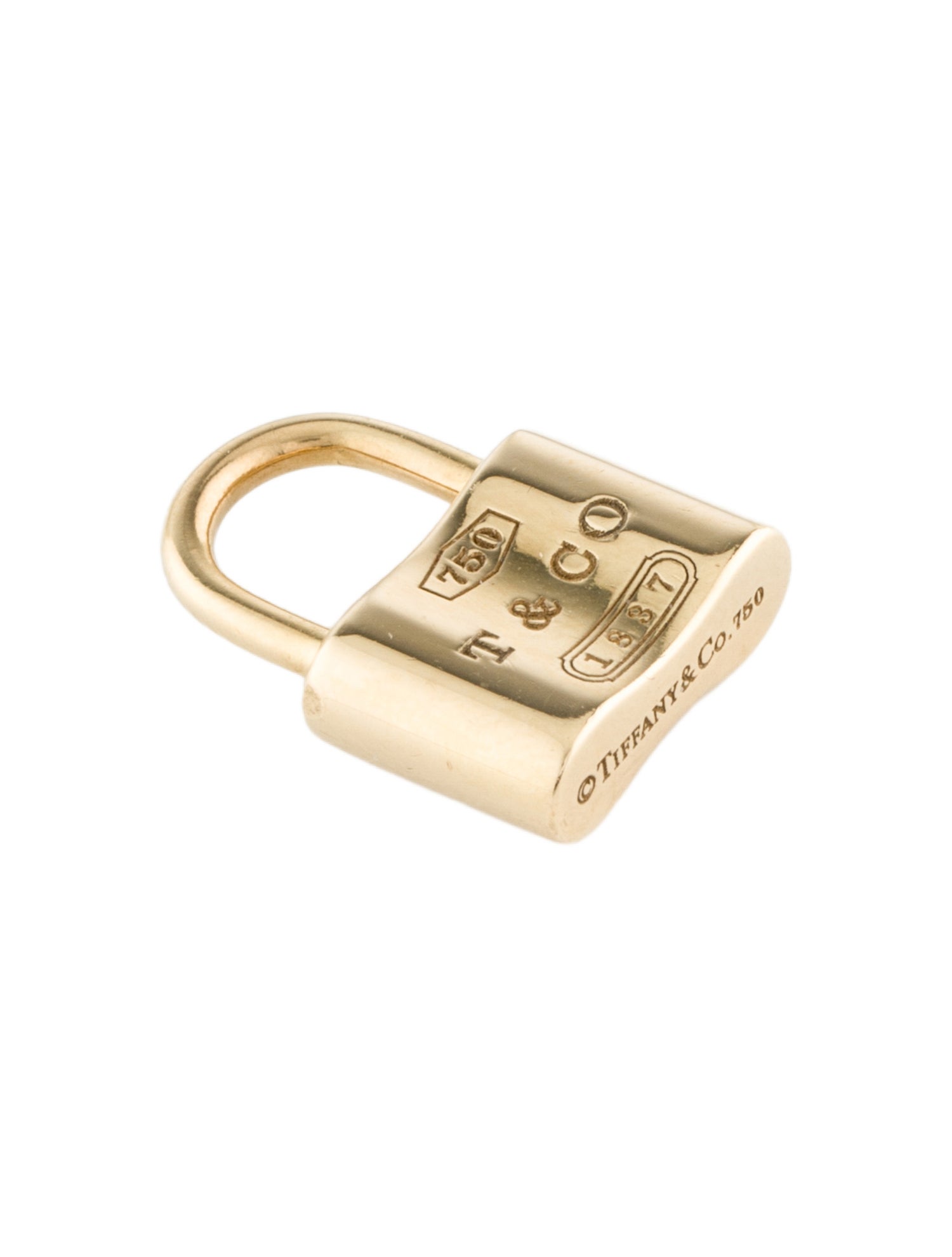 Tiffany & Co. 18K 1837 Padlock Pendant