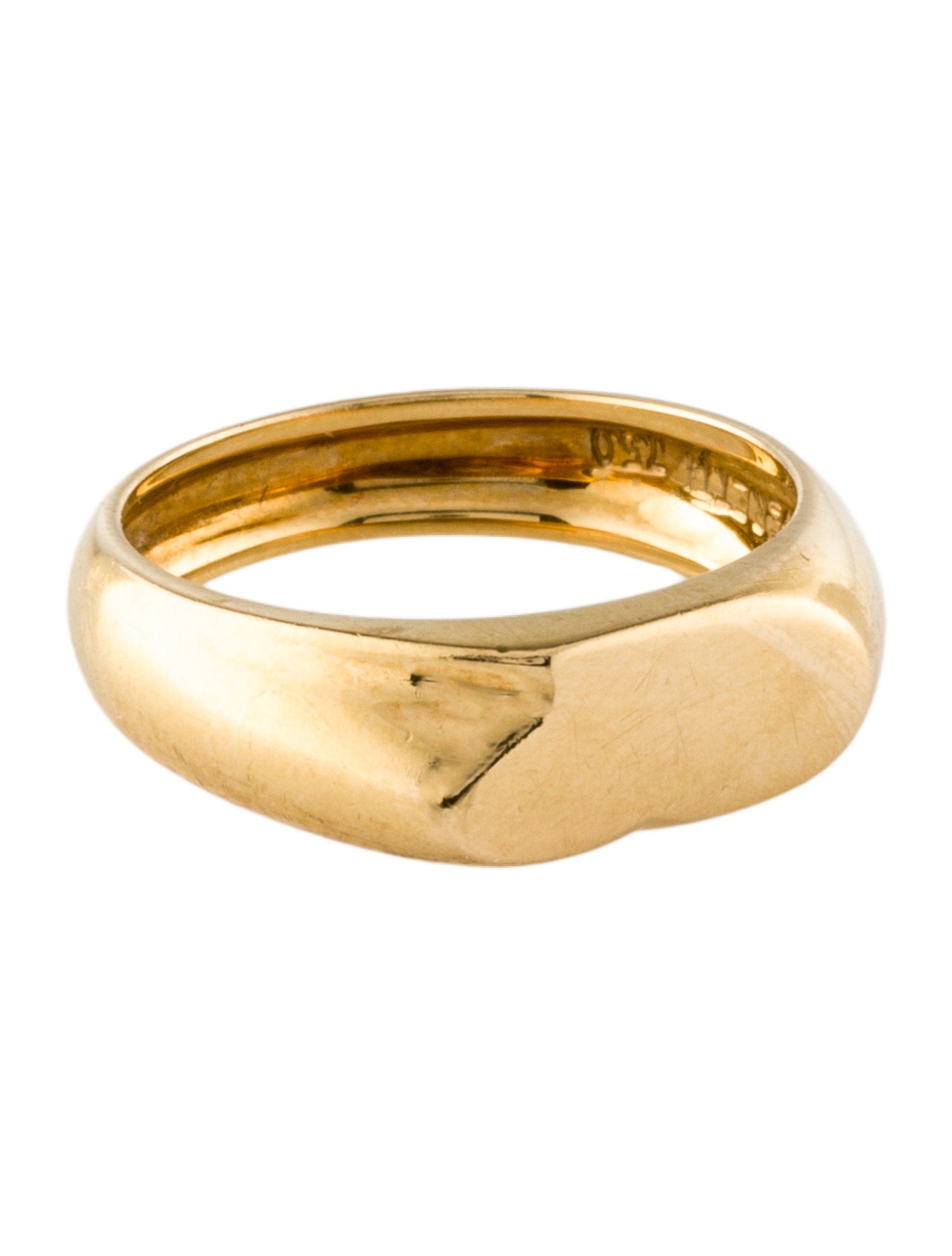Tiffany & Co. 18K Full Heart Signet Ring