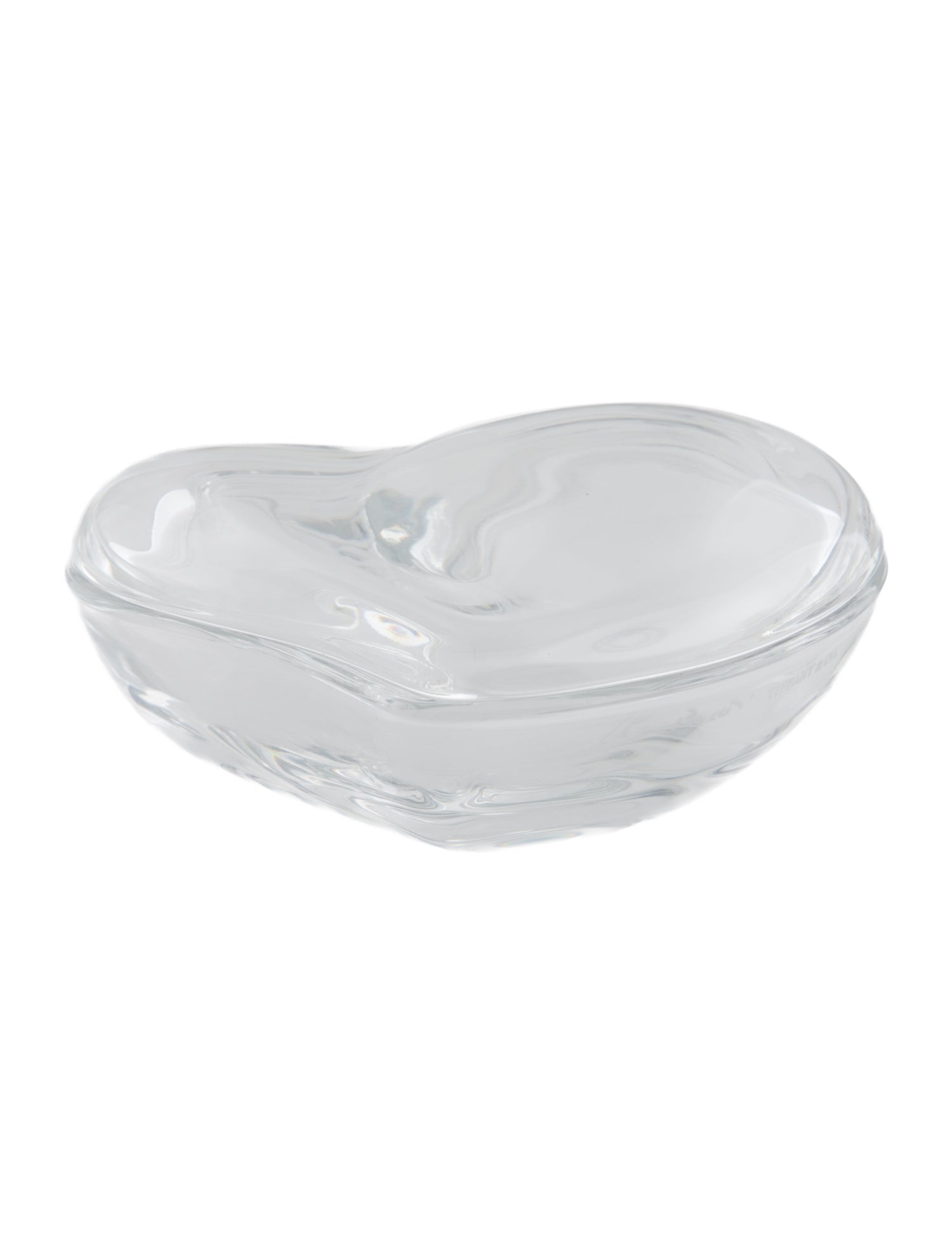 Tiffany & Co. Elsa Peretti Crystal Shaped Heart Trinket Box