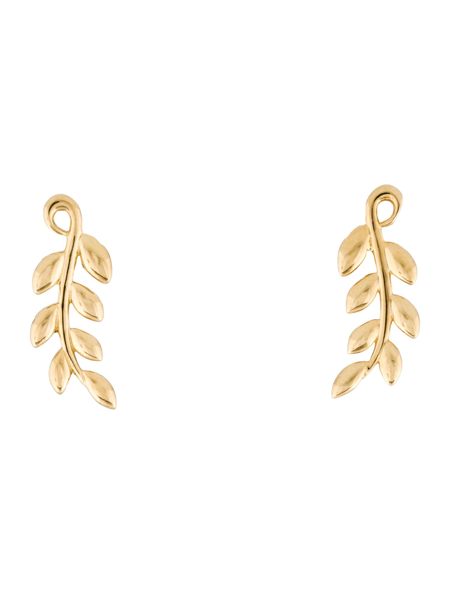 Tiffany & Co. 18K Olive Leaf Climber Earrings