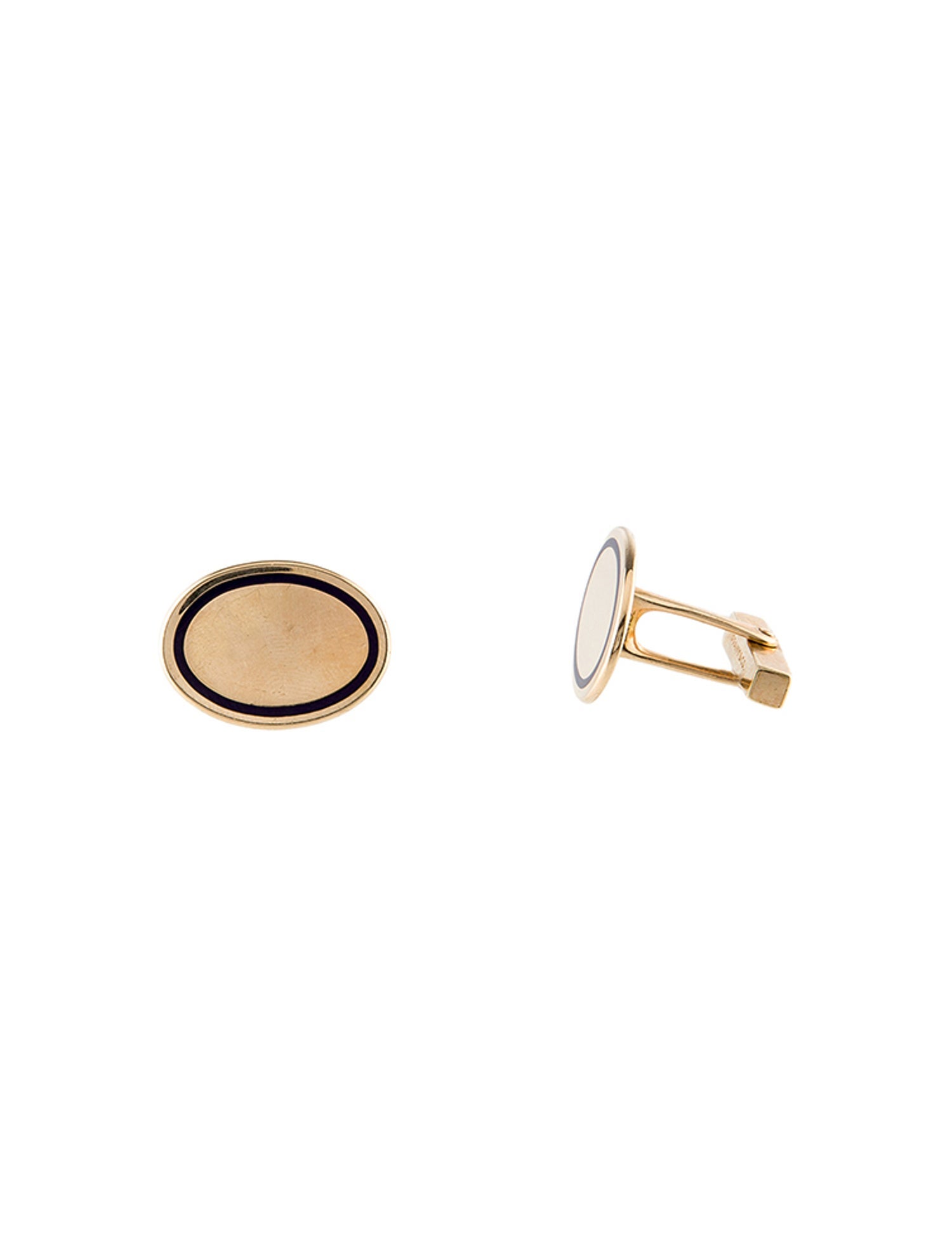 Tiffany & Co. Vintage 14K Enamel Cufflinks