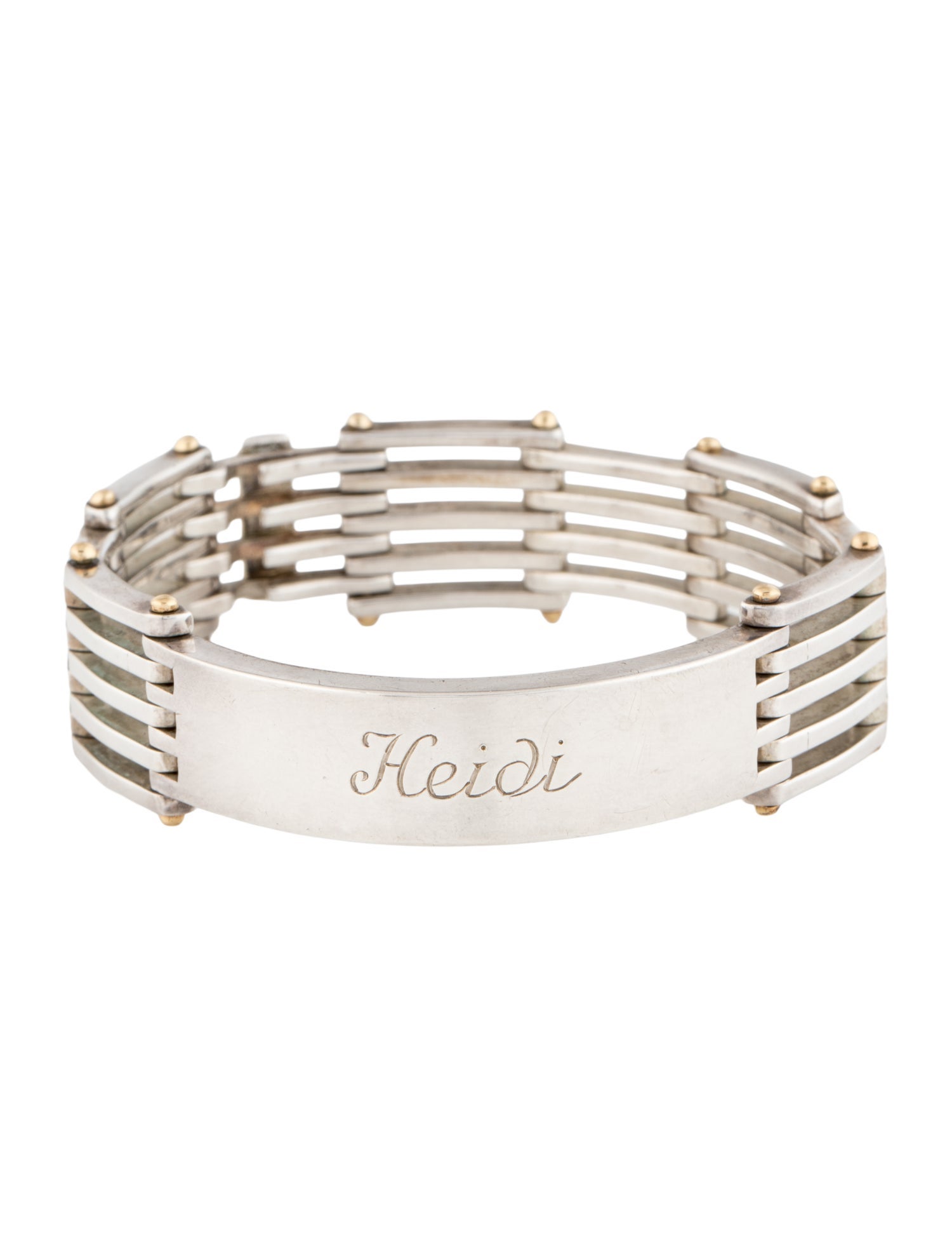 Tiffany & Co. Two-Tone Gate Link ID Bracelet