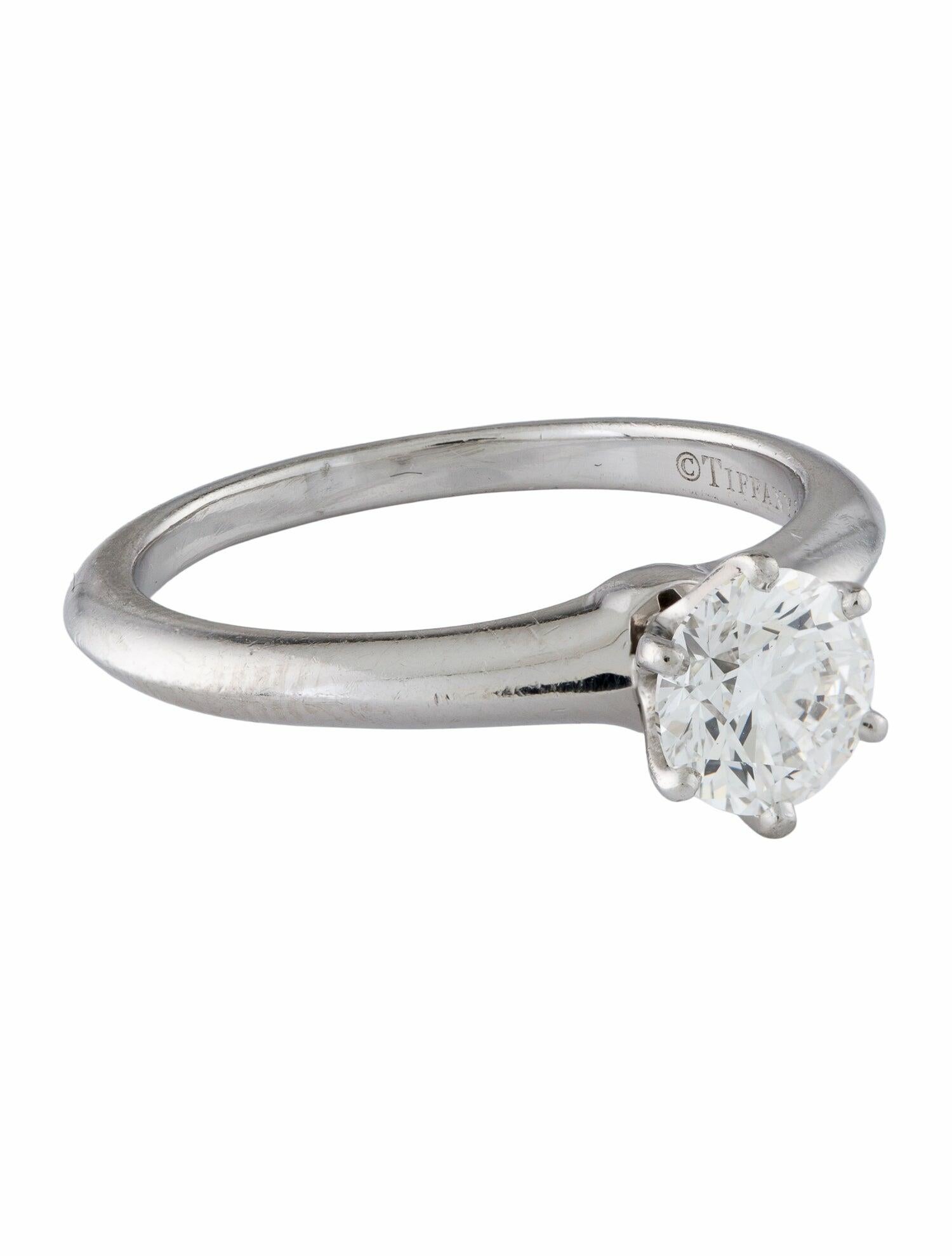 Tiffany & Co. Platinum Diamond Solitaire Engagement Ring