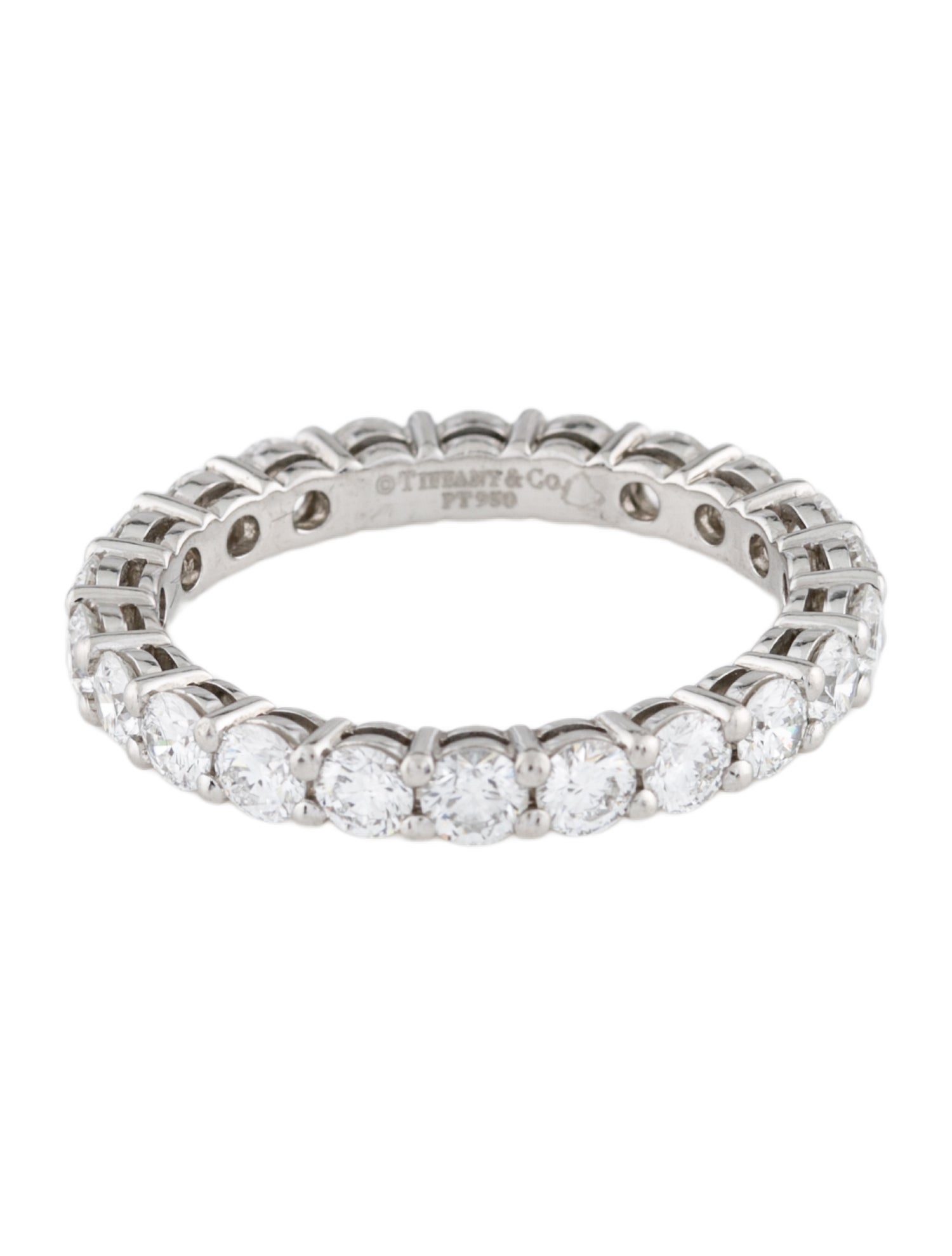 Tiffany & Co. Platinum 1.80ctw Diamond Forever Eternity Band
