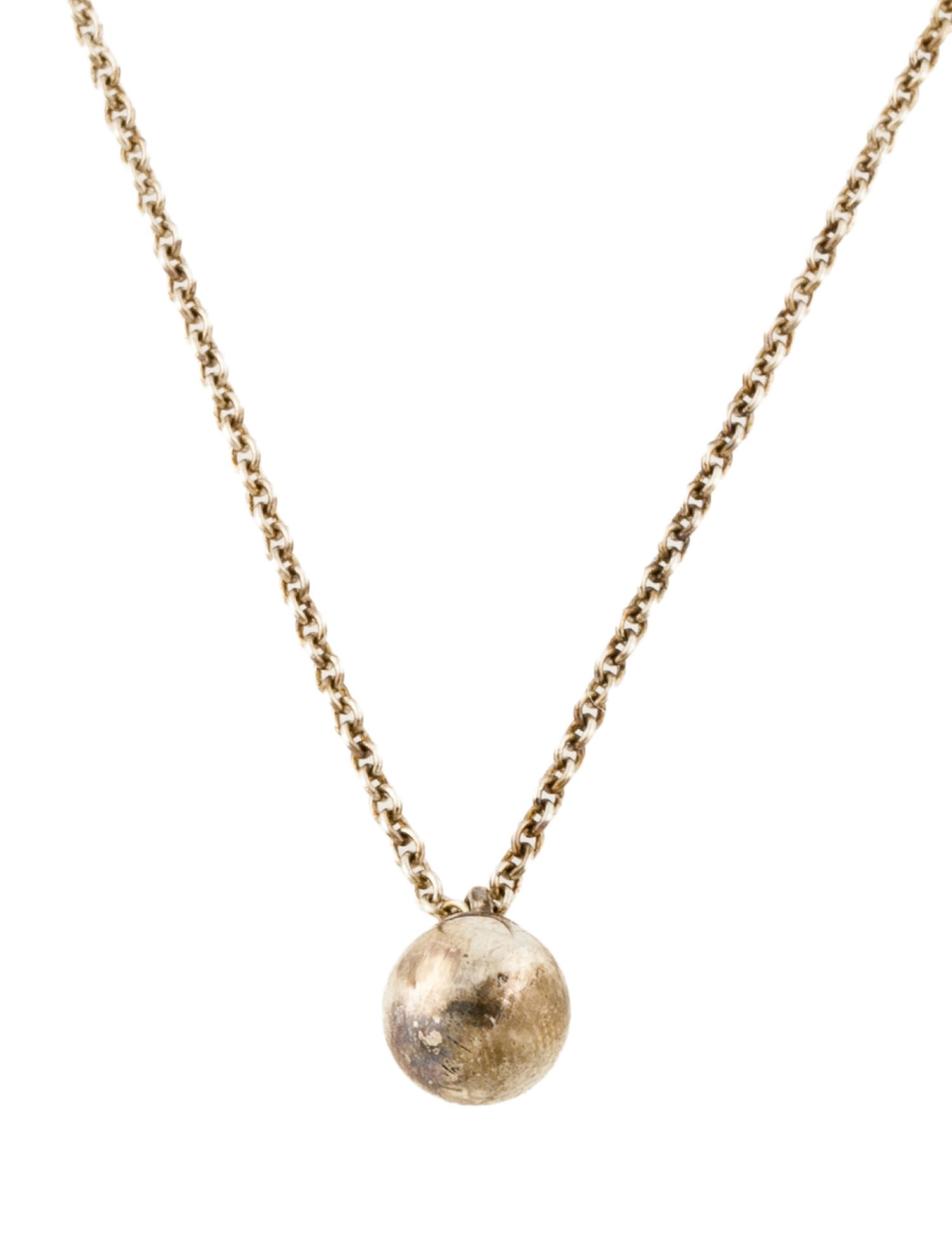Tiffany & Co. Hardware Ball Pendant Necklace