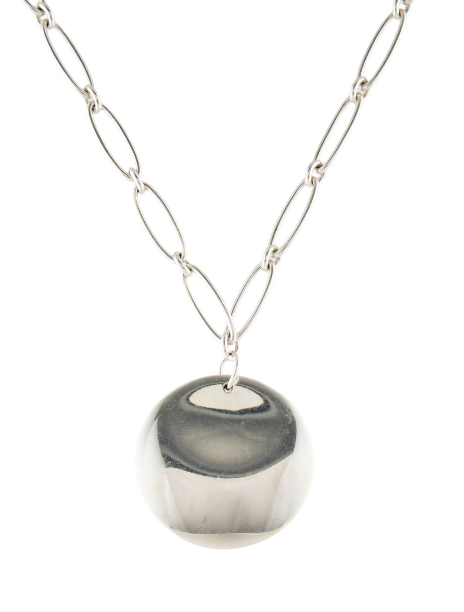 Tiffany & Co. Round Disc Pendant Necklace