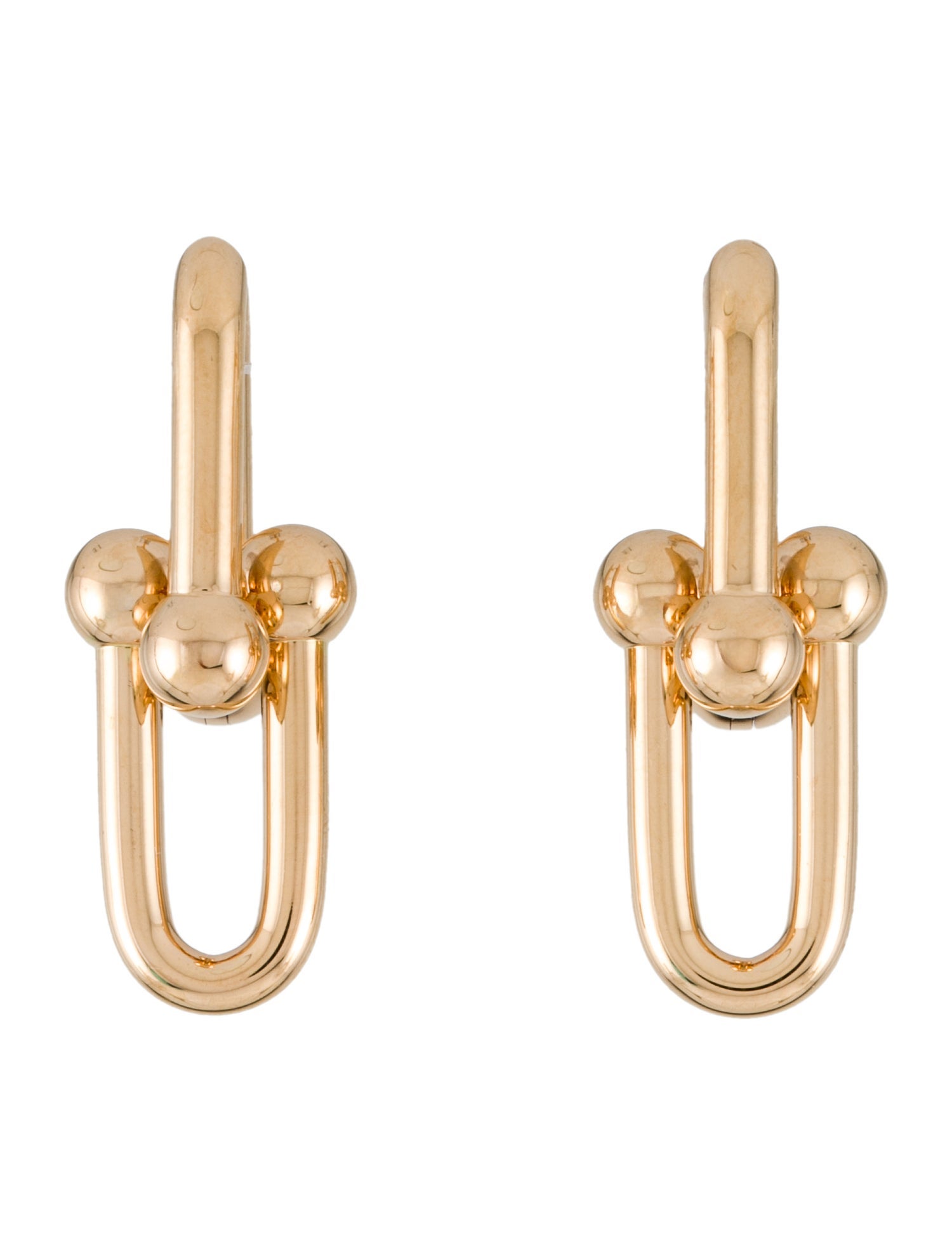 Tiffany & Co. 18K Large Link Drop Earrings