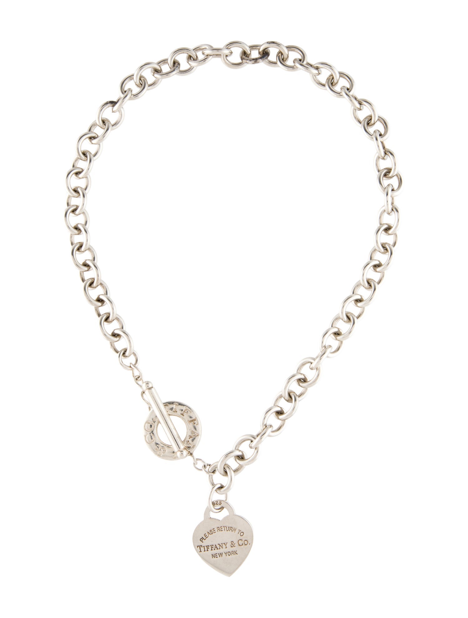 Tiffany & Co. Heart Tag Toggle Pendant Necklace