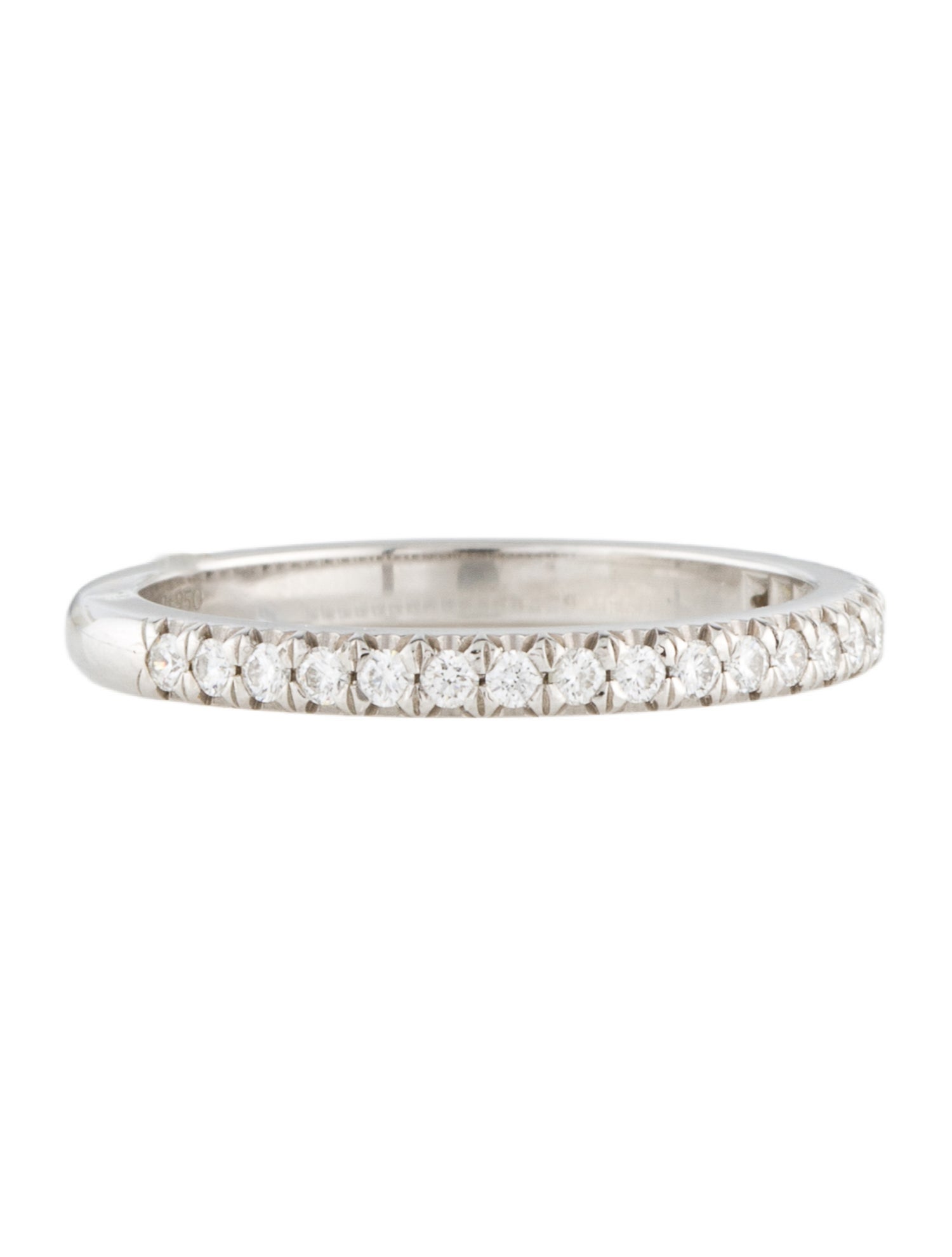 Tiffany & Co. Platinum Diamond Half Eternity Band