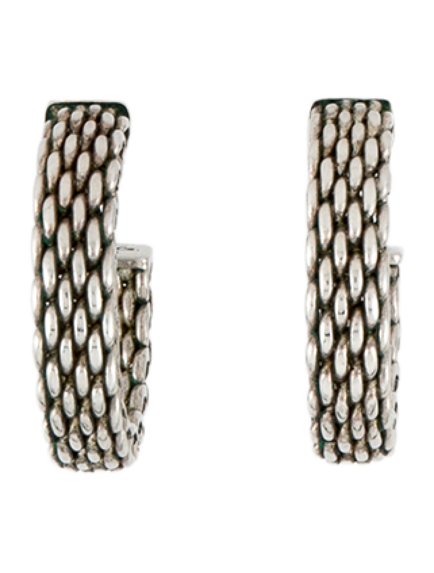 Tiffany & Co. Somerset Mesh Hoop Earrings