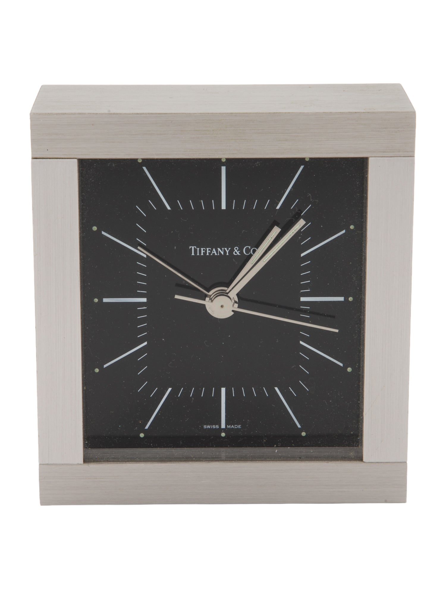 Tiffany & Co. Tiffany & Co. Palladium Square Alarm Clock