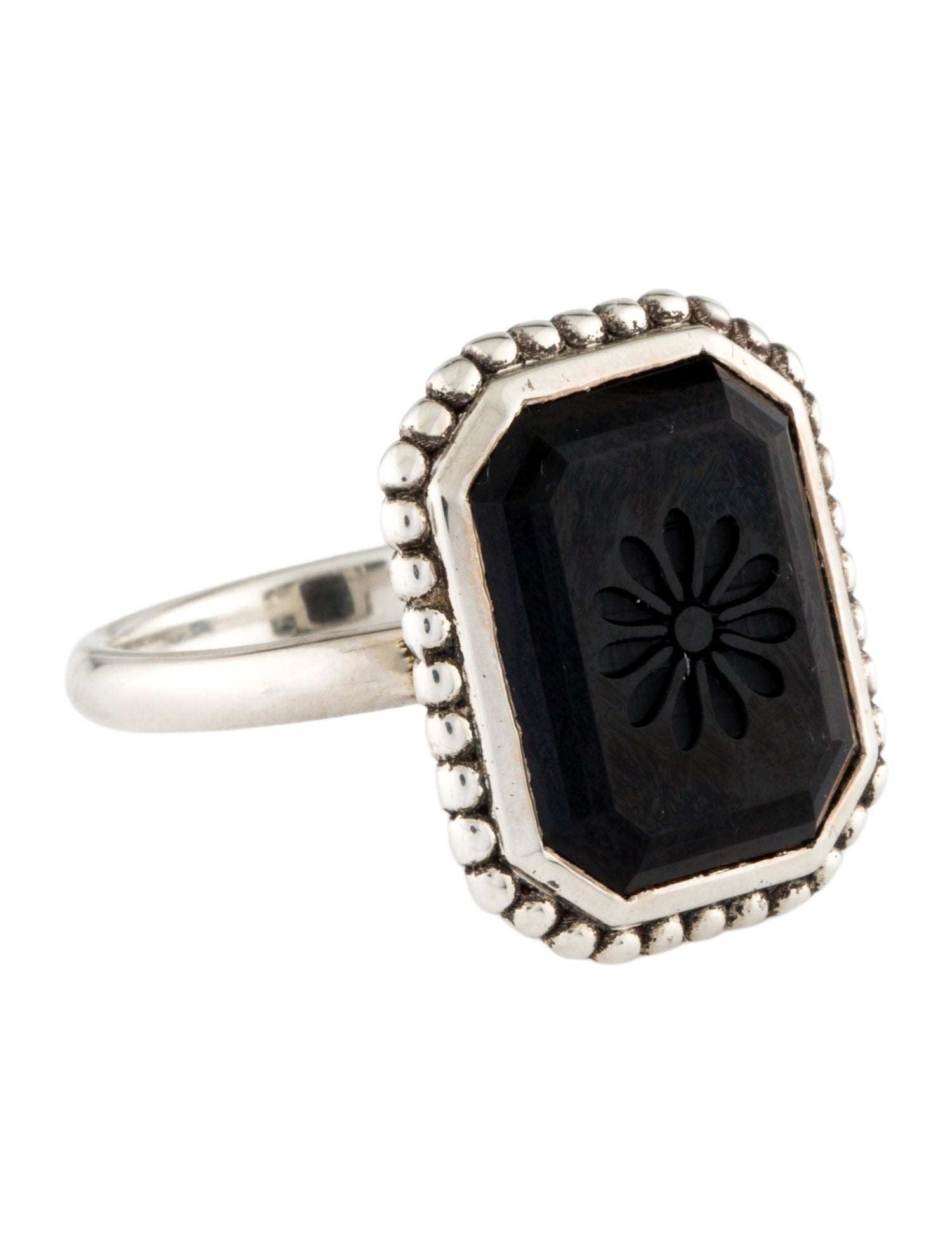 Tiffany & Co. Onyx Ziegfeld Daisy Ring