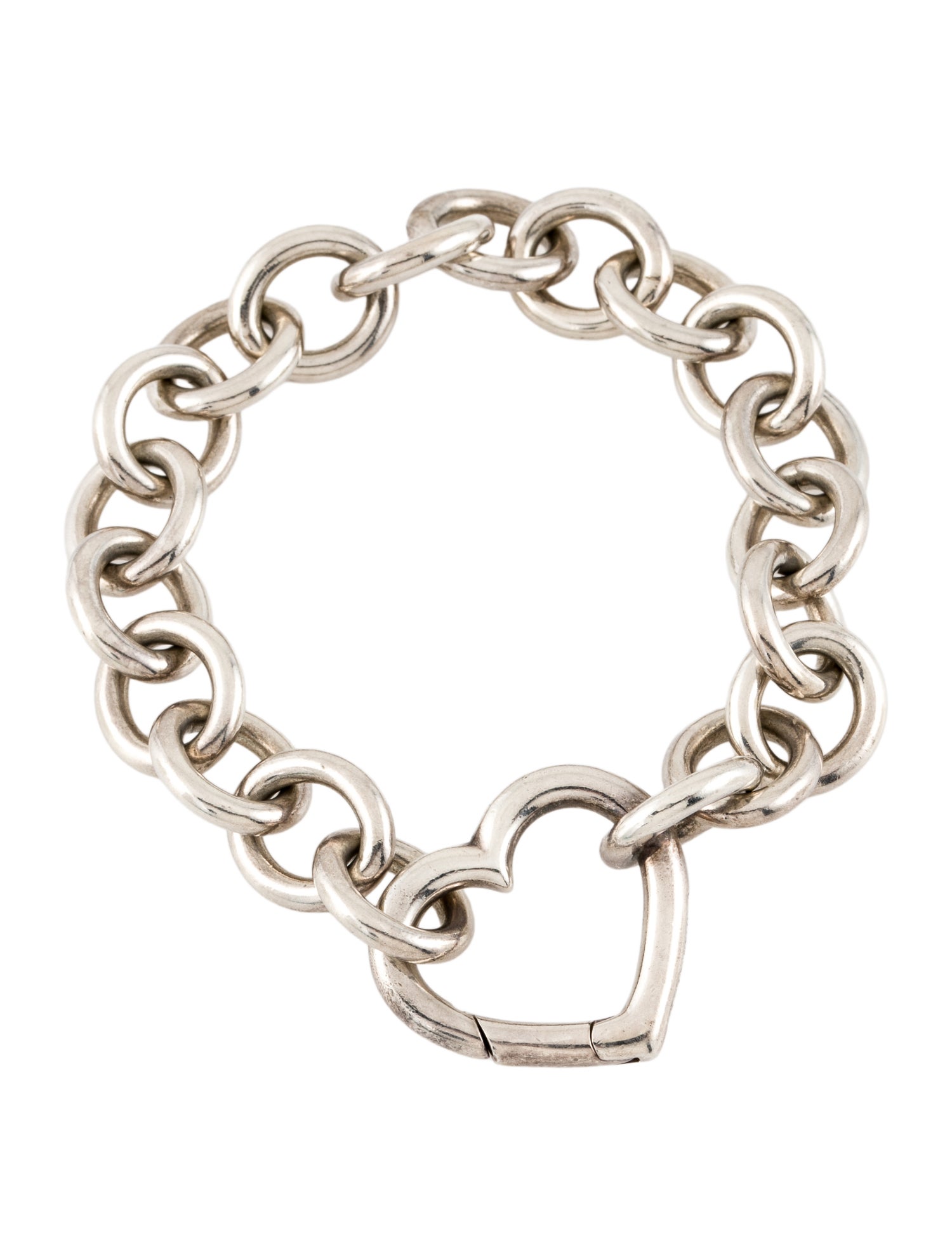 Tiffany & Co. Heart Clasp Link Bracelet
