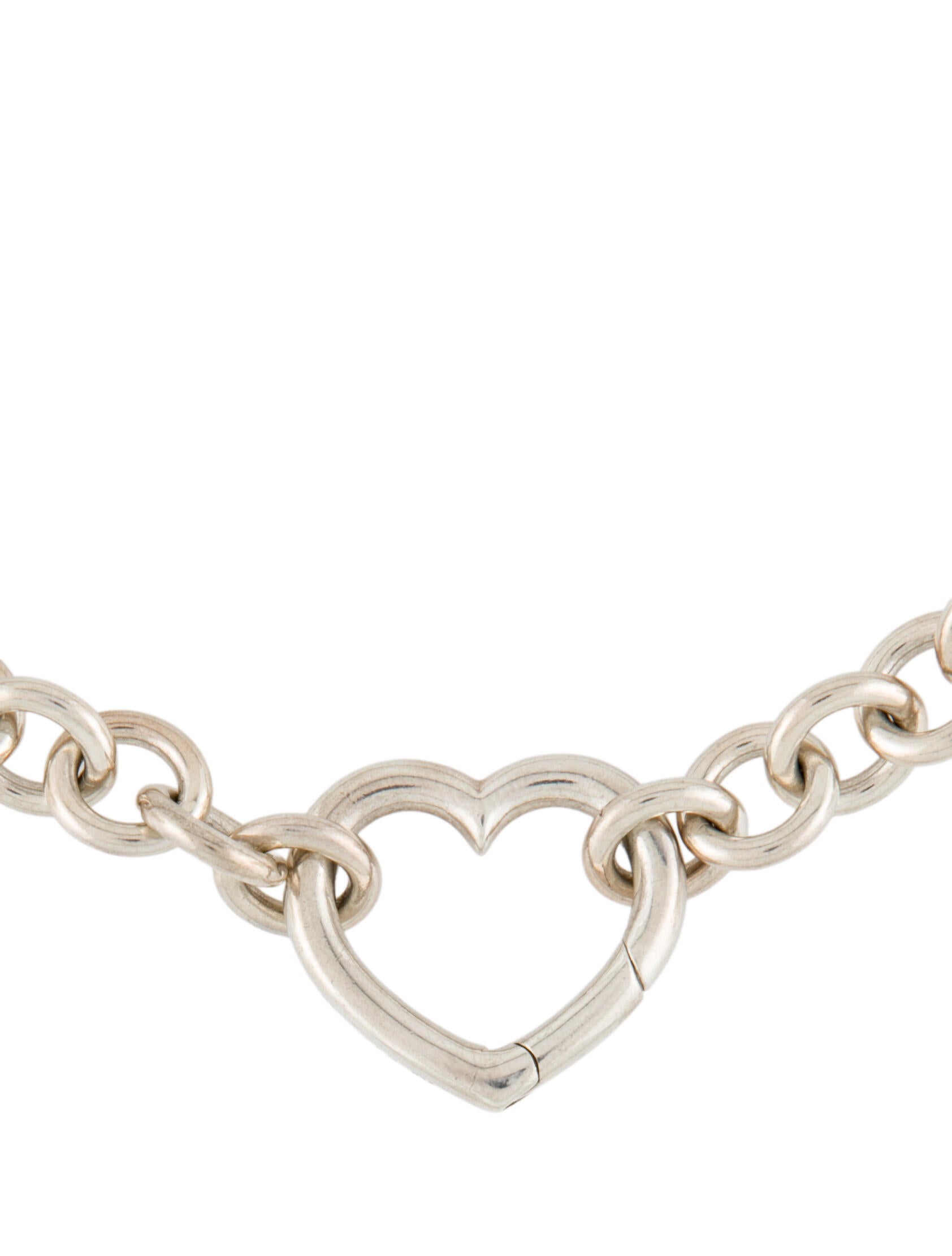 Tiffany & Co. Heart Clasp Chain Choker Necklace