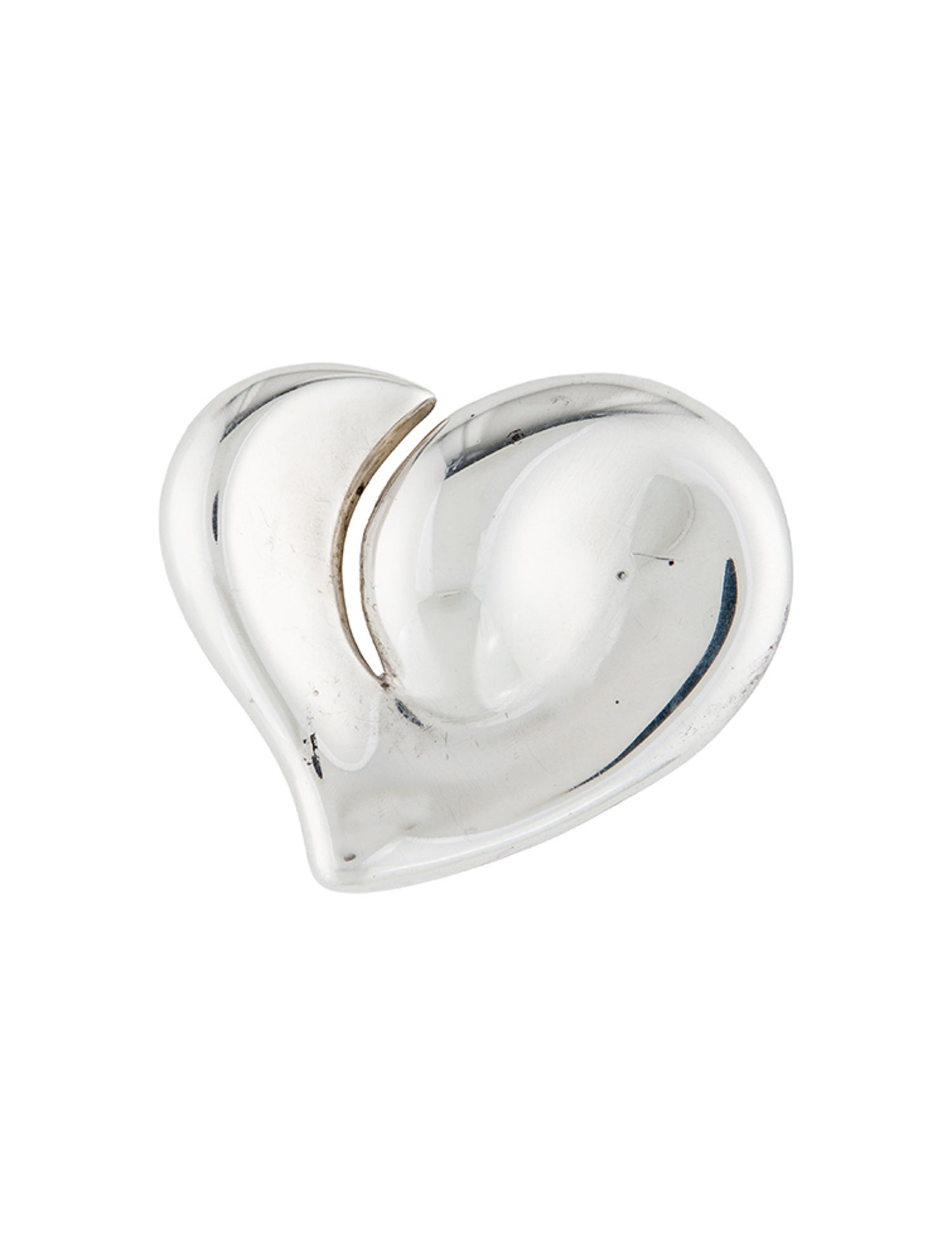 Tiffany & Co. Metal Heart Shaped Buckle