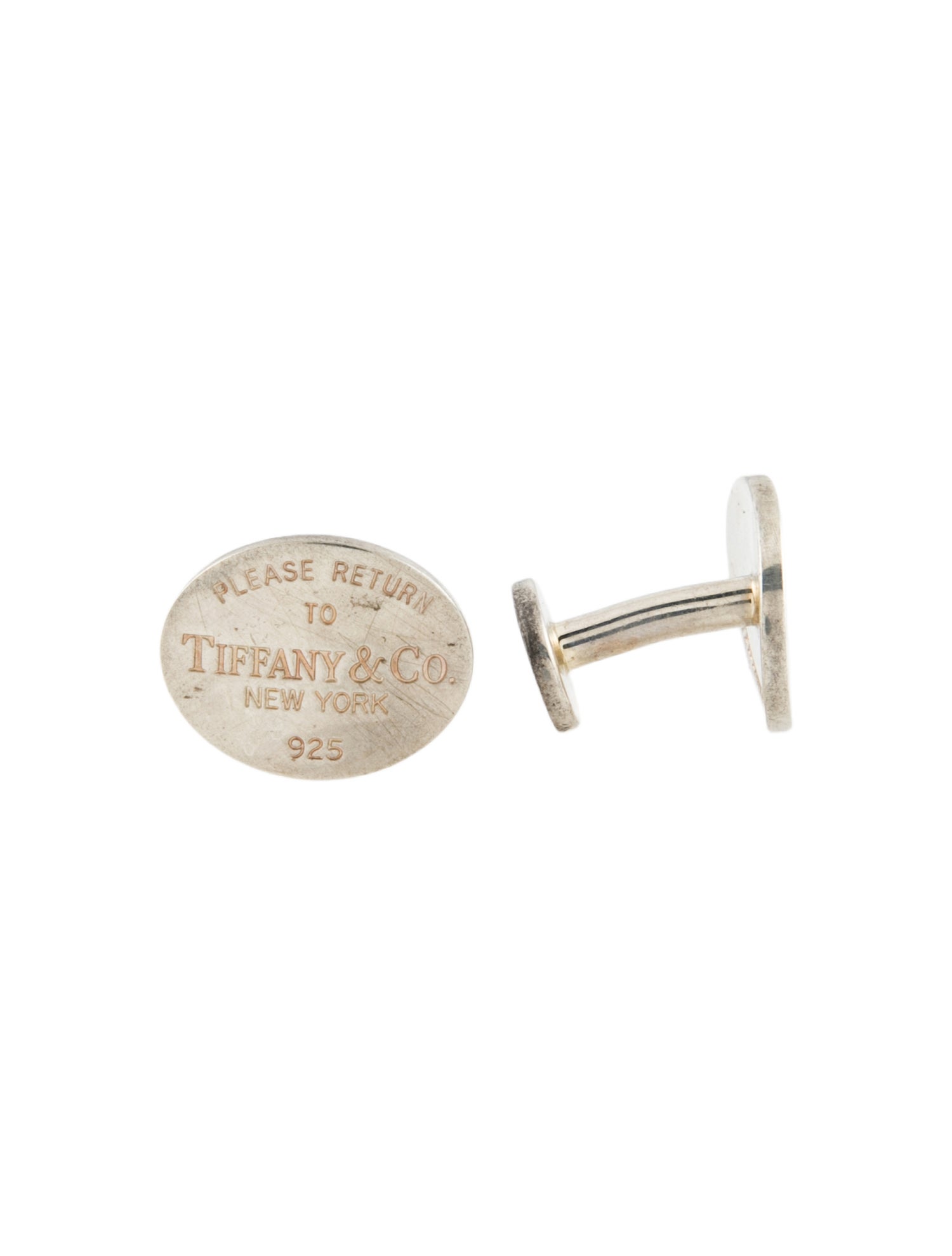 Tiffany & Co. Oval Tag Cufflinks