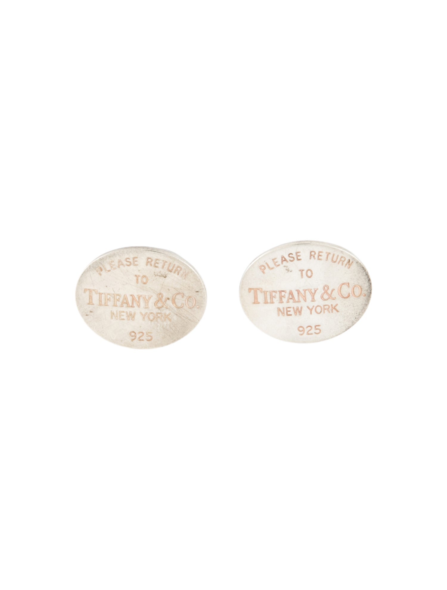 Tiffany & Co. Oval Tag Cufflinks