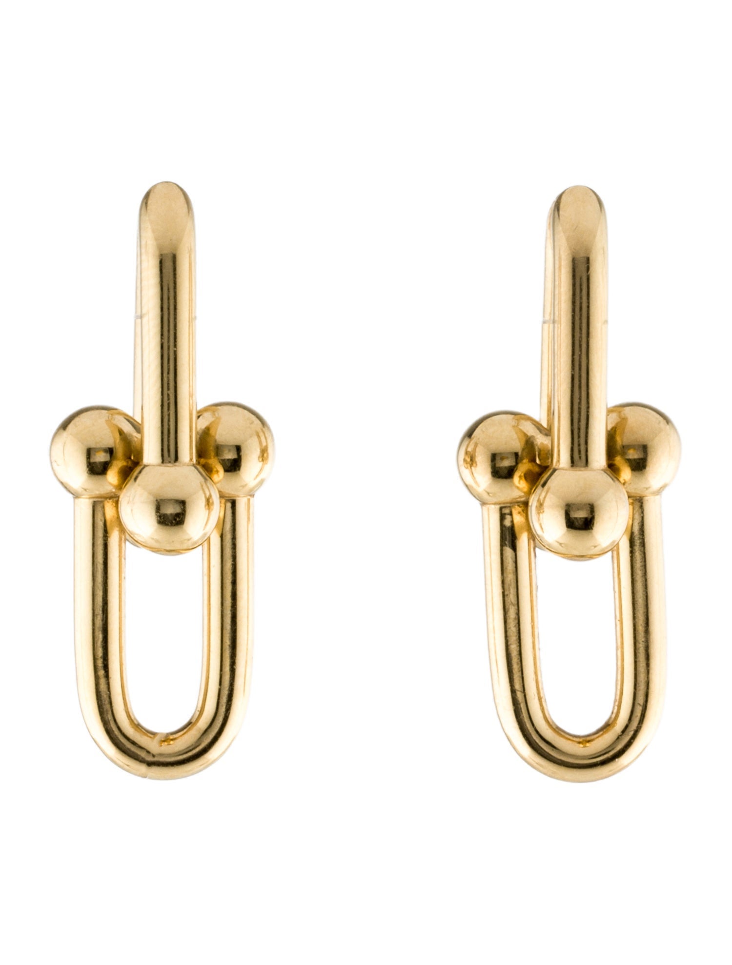 Tiffany & Co. 18K Large Link Drop Earrings