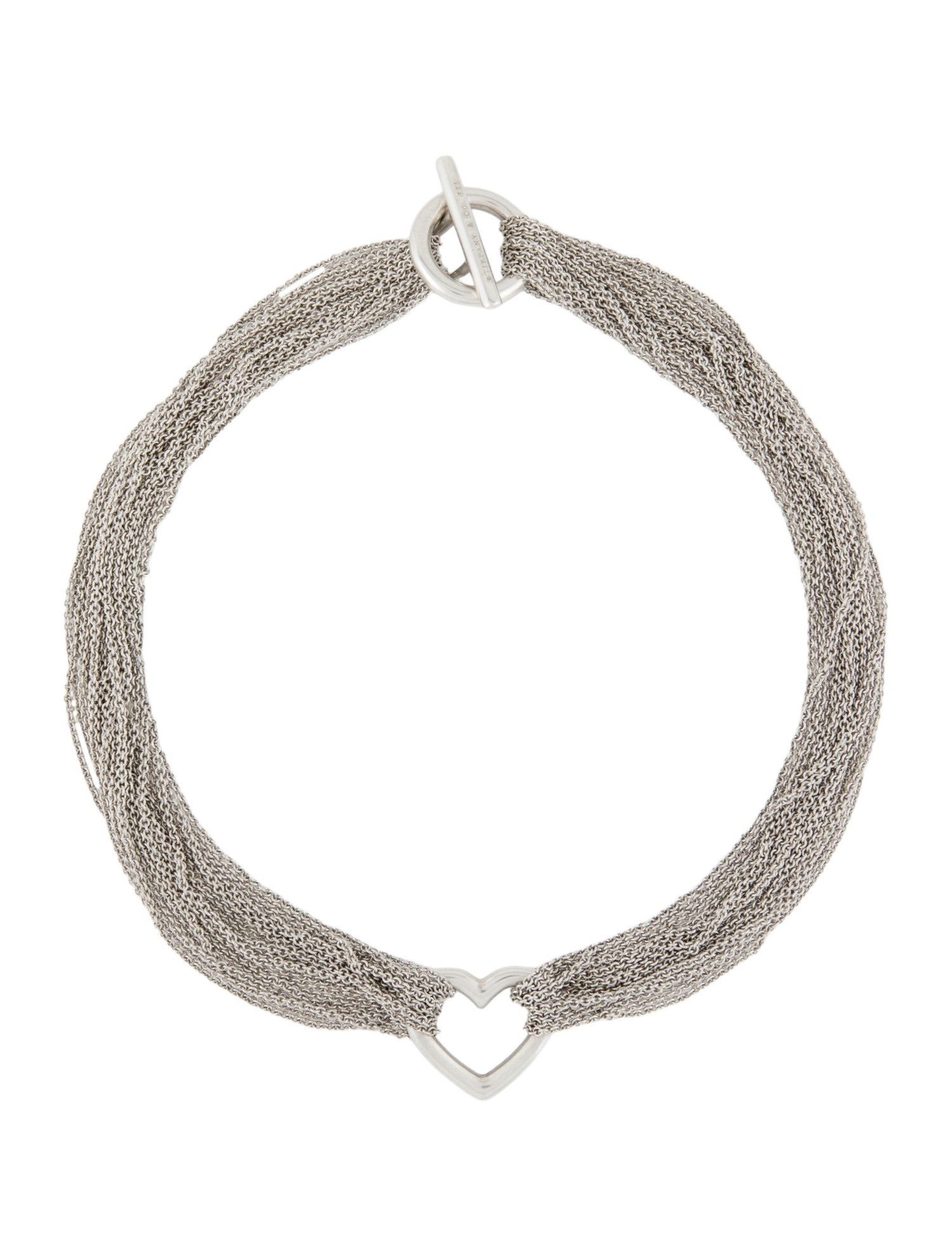 Tiffany & Co. Heart Multistrand Toggle Necklace