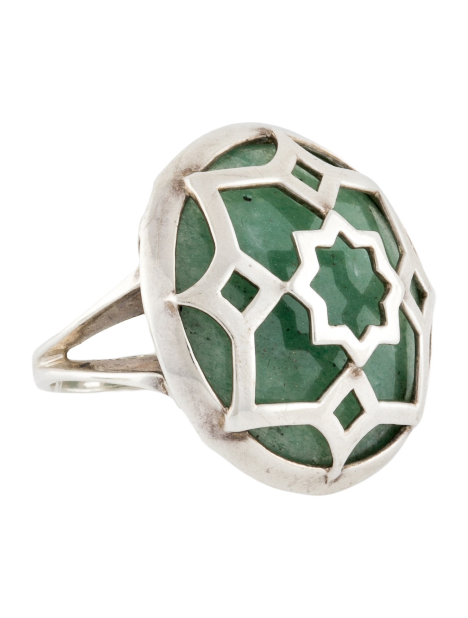 Tiffany & Co. Aventurine Zellige Cocktail Ring
