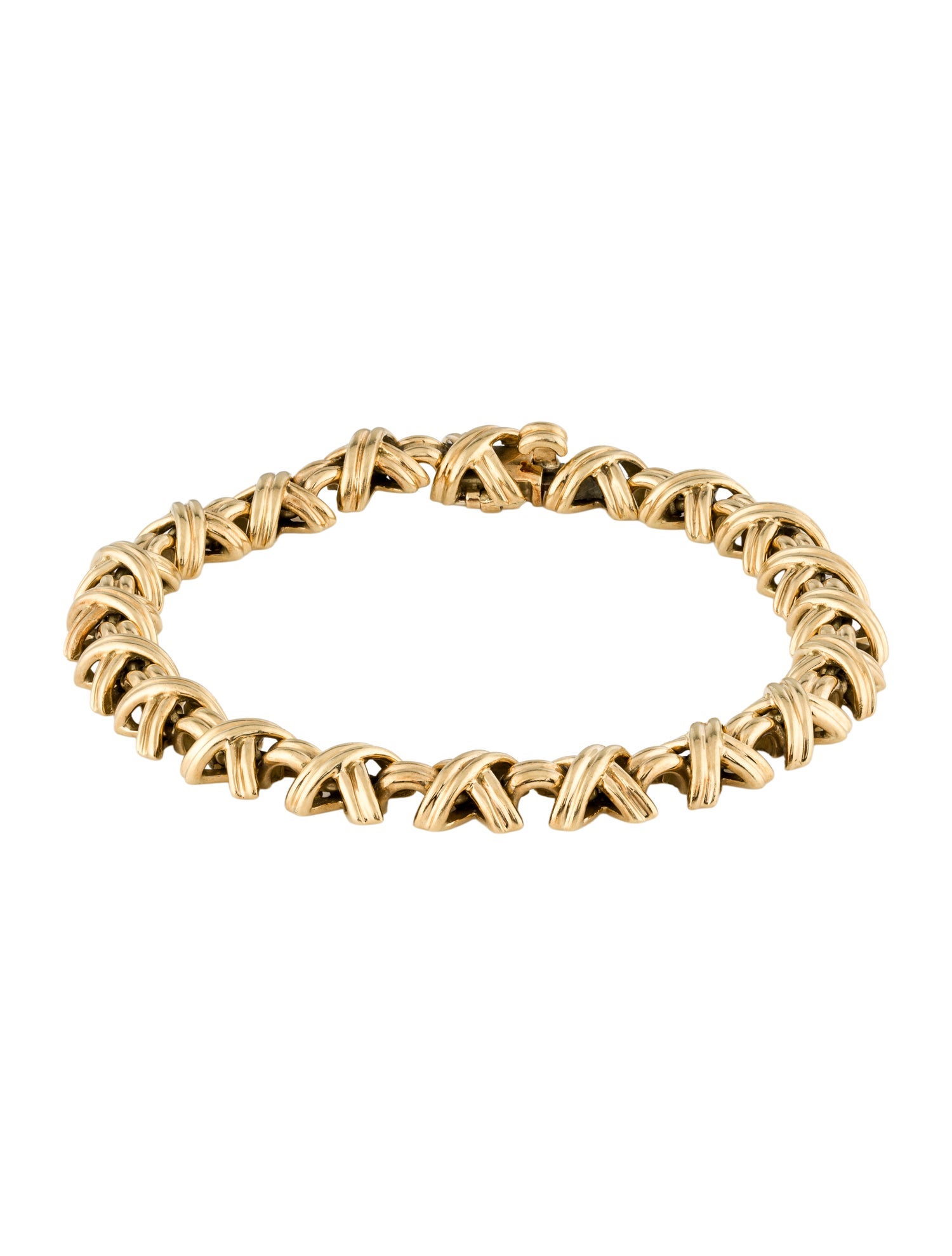 Tiffany & Co. Vintage 18K Signature X Link Bracelet