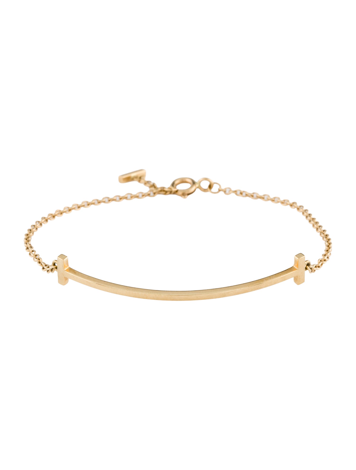 Tiffany & Co. 18K T Smile Bracelet