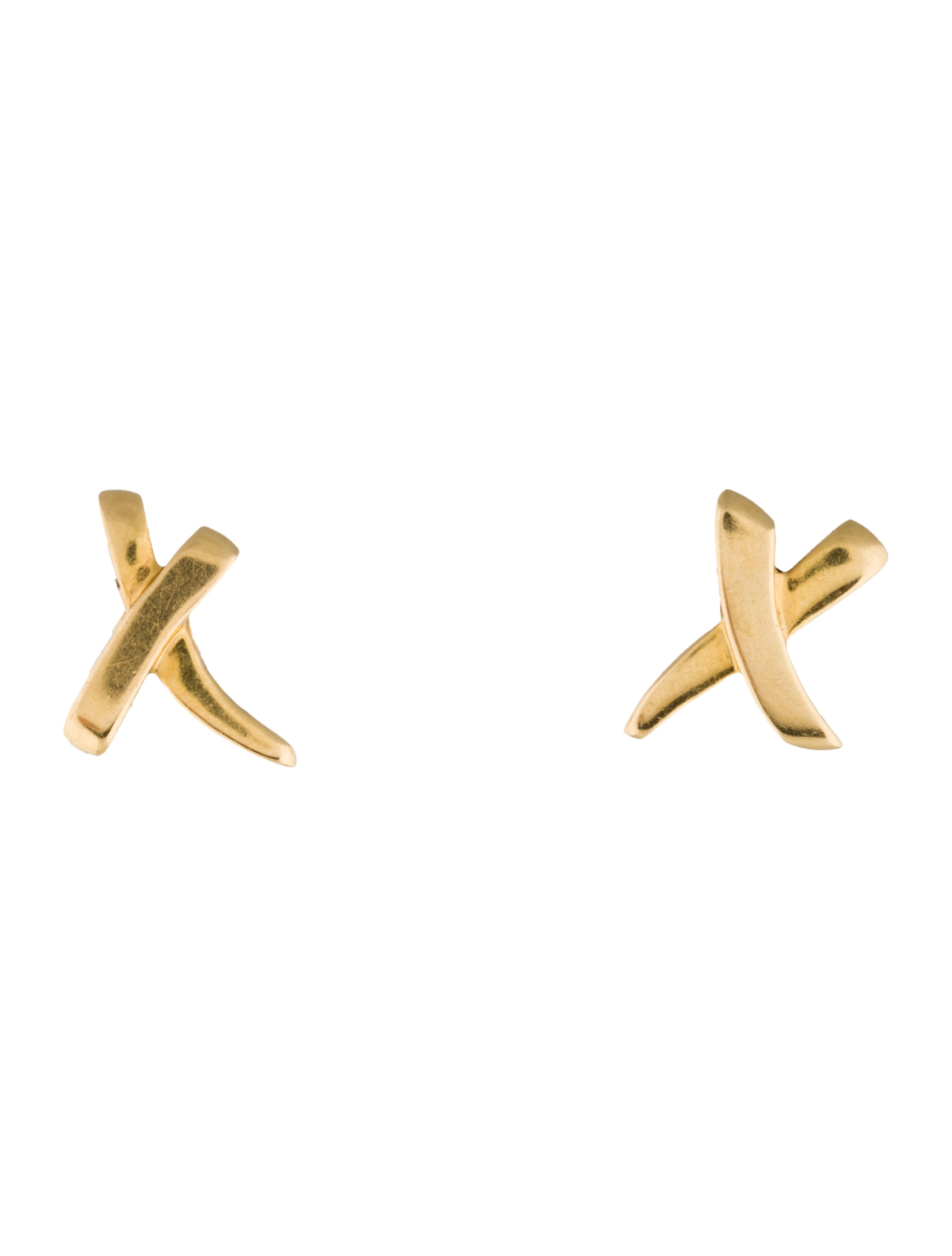 Tiffany & Co. 18K Paloma Picasso X Earrings Earrings TIF35534 The