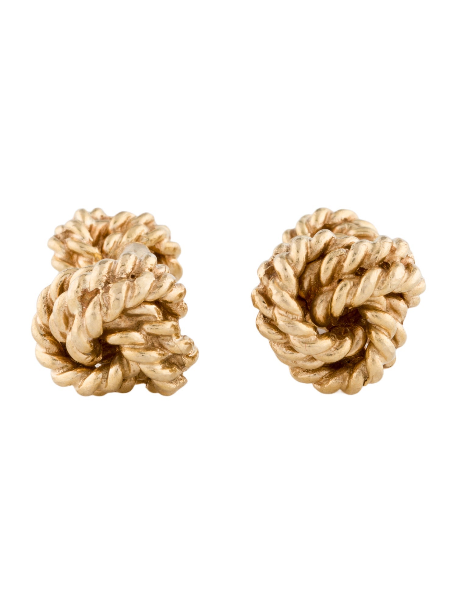 Tiffany & Co. Vintage 14K Twisted Knot Cufflinks
