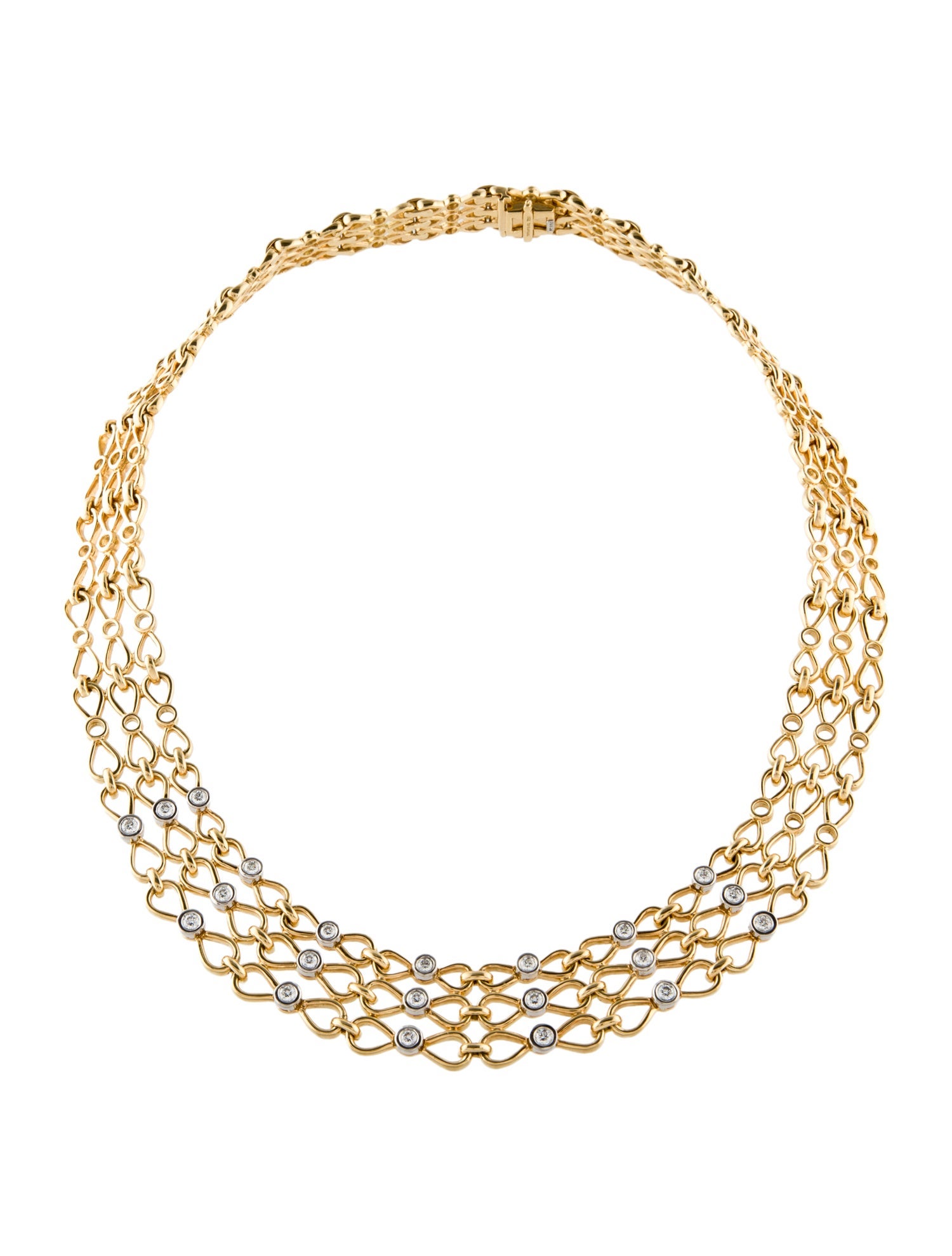 Tiffany & Co. Vintage 1.12ctw Diamond Collar Necklace