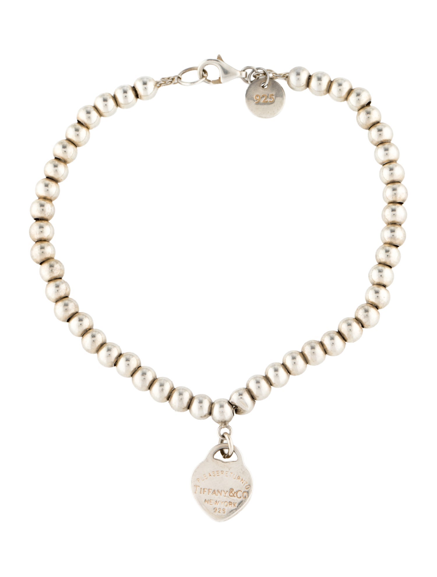 Tiffany & Co. Heart Tag Beaded Bracelet
