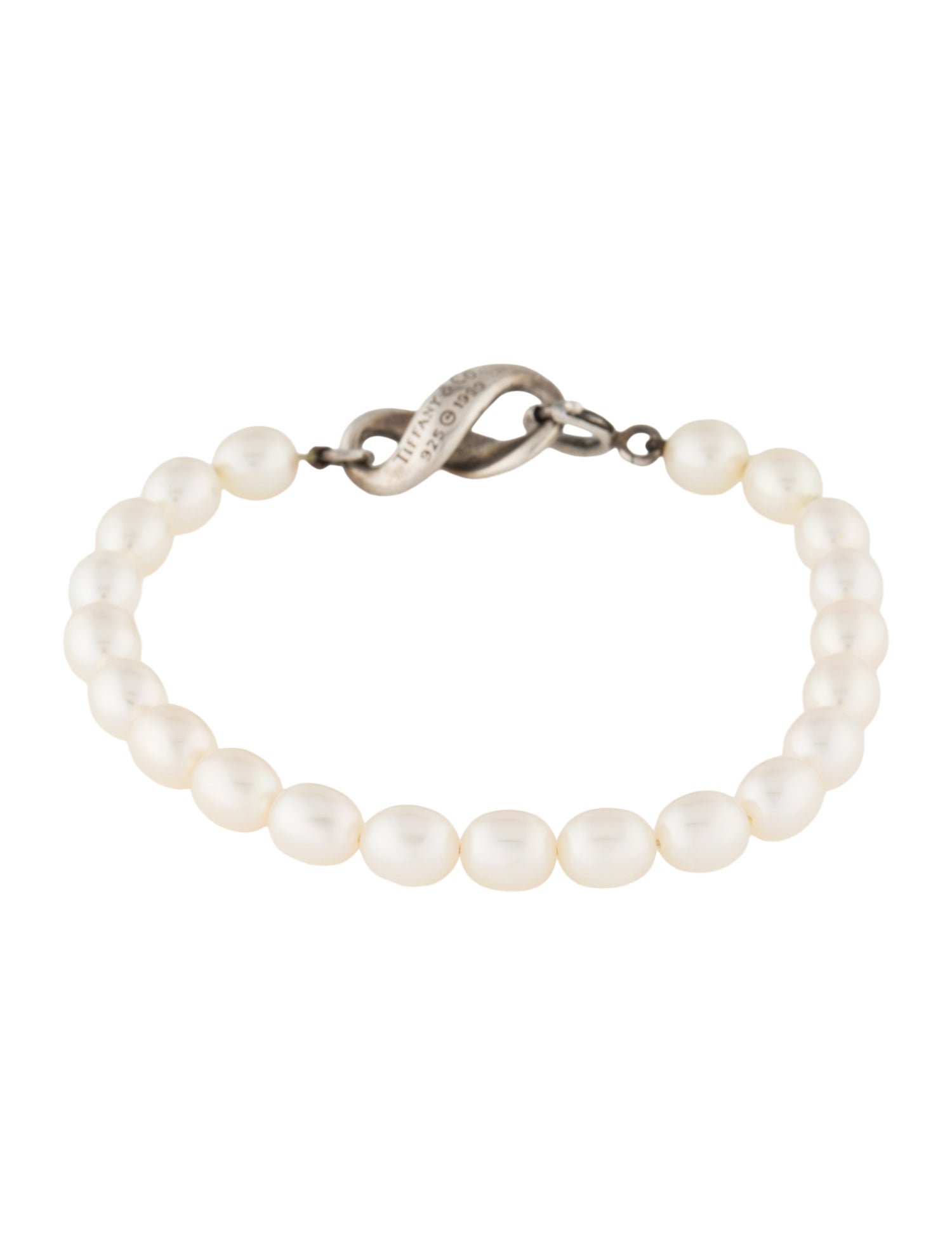 Tiffany & Co. Vintage Pearl Infinity Bead Strand Bracelet