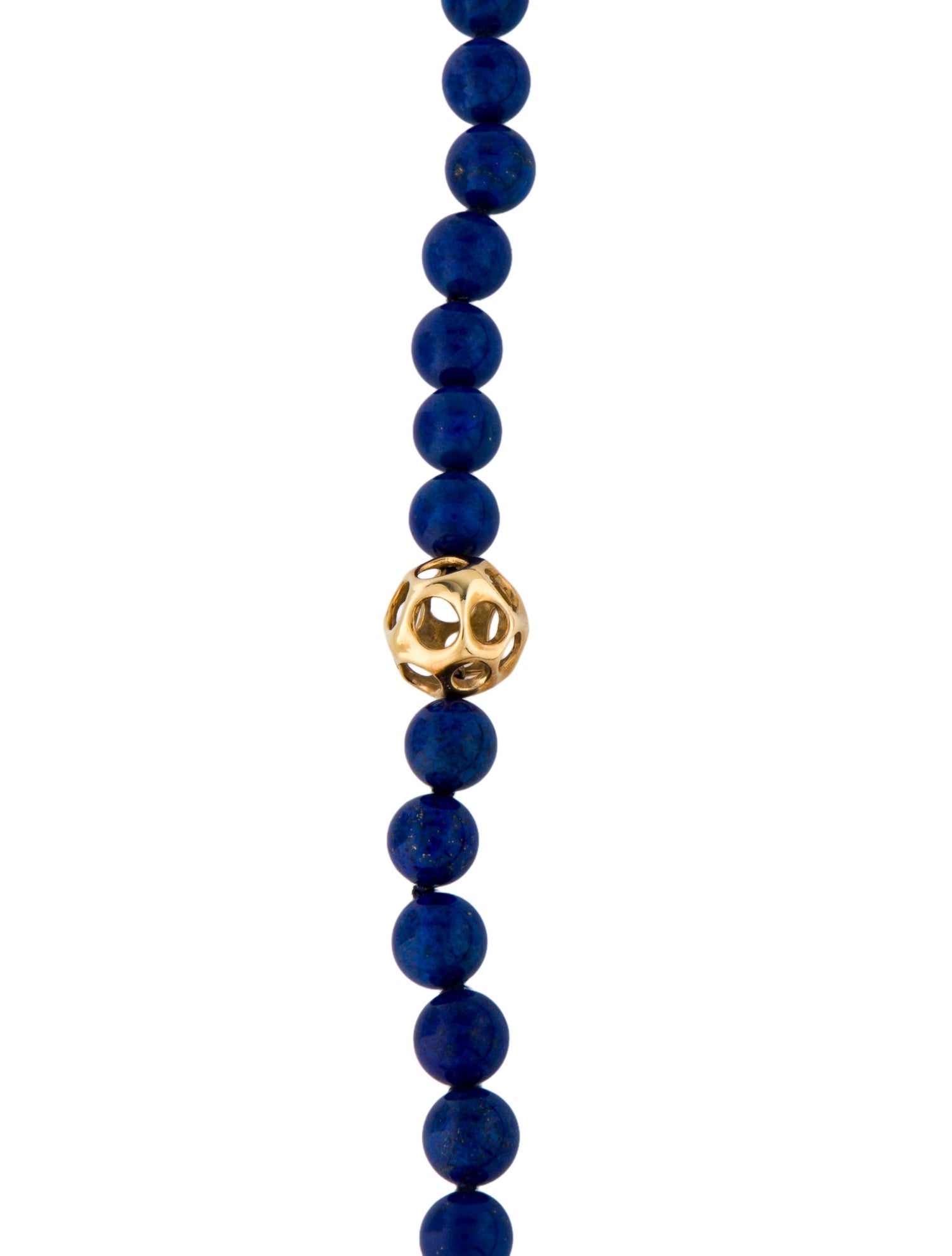 Tiffany & Co. Vintage 18K Lapis Lazuli Bead Station Necklace